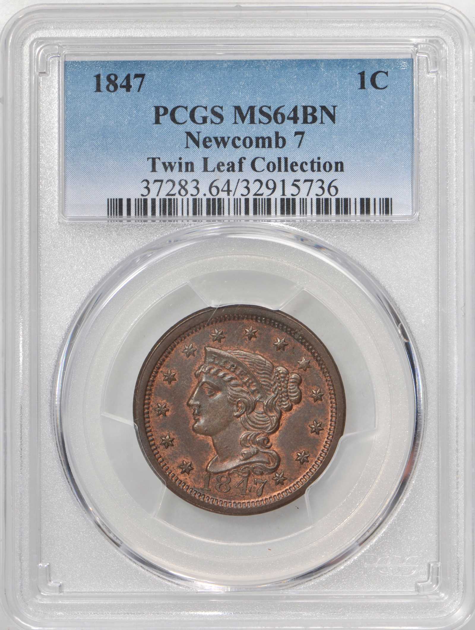1847 1c N-7 MS BN thumbnail 6