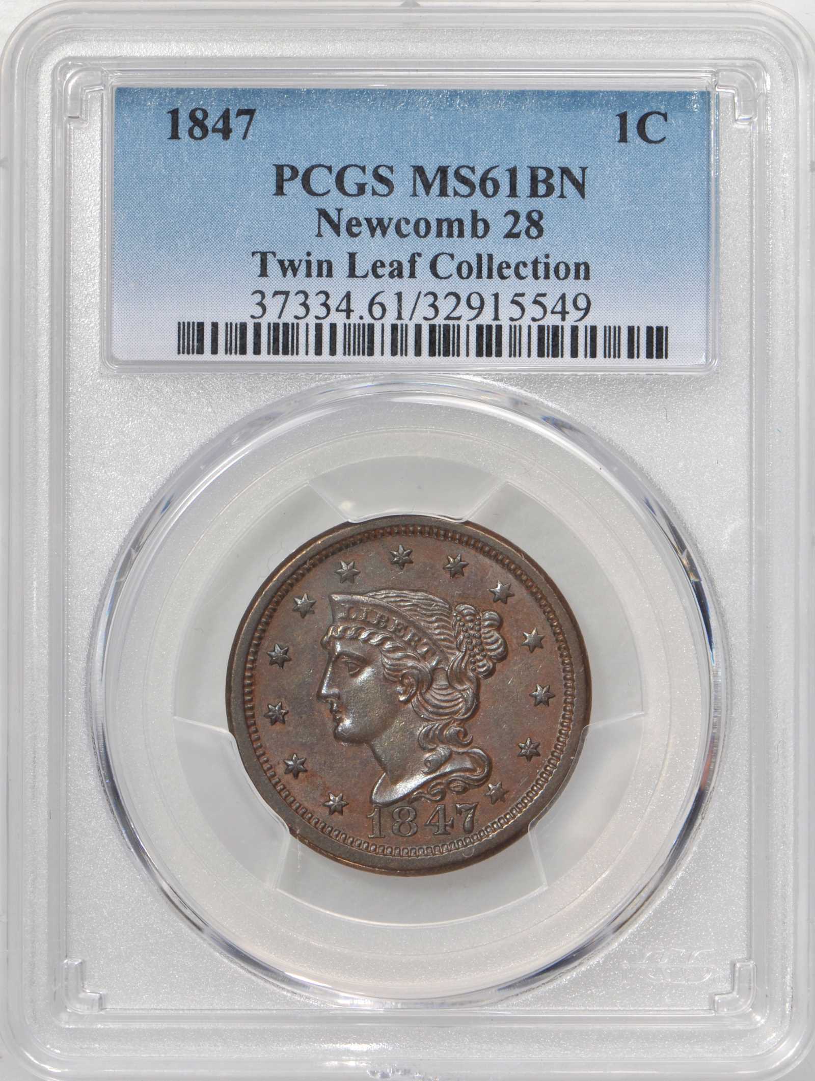 1847 1c N-28 MS BN thumbnail 6