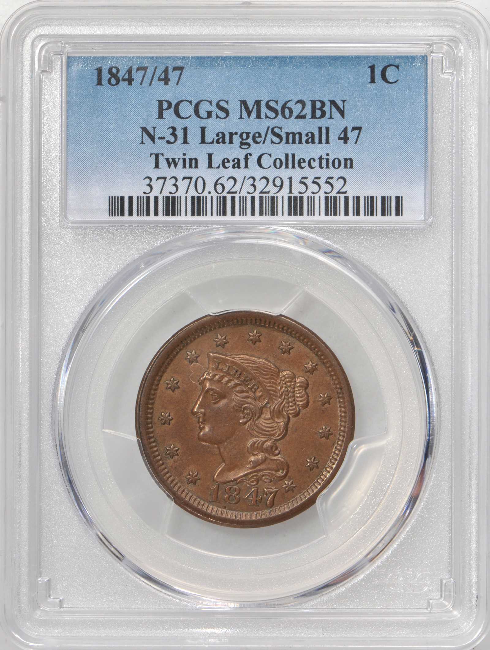 1847/47 1c Large/Small 47, N-31 MS BN thumbnail 14
