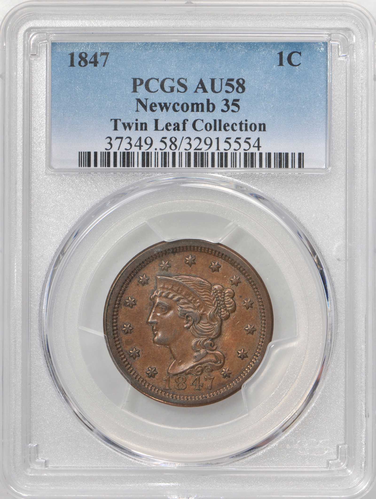 1847 1c N-35 MS BN thumbnail 2
