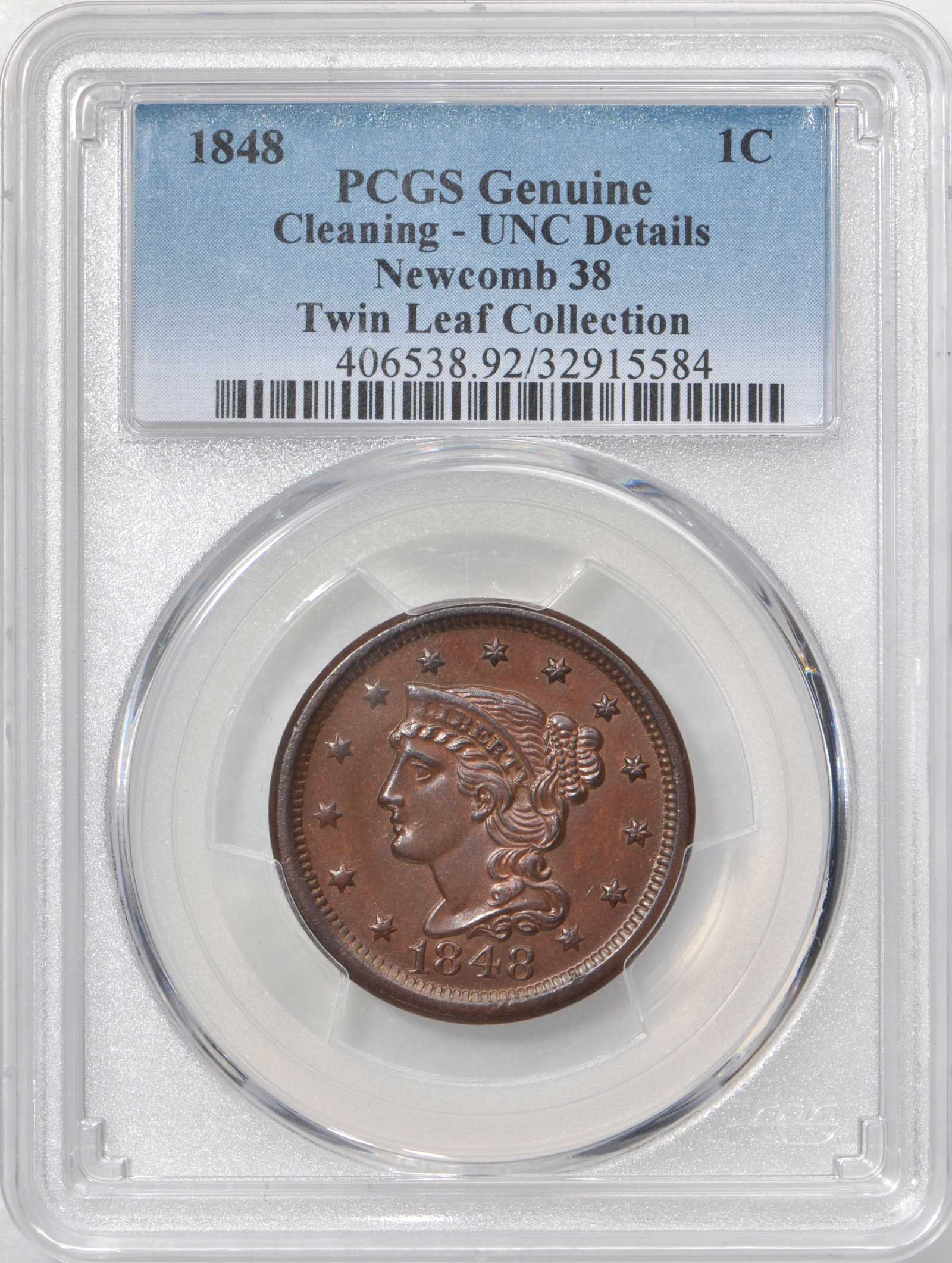 1848 1c N-38 MS BN thumbnail 5