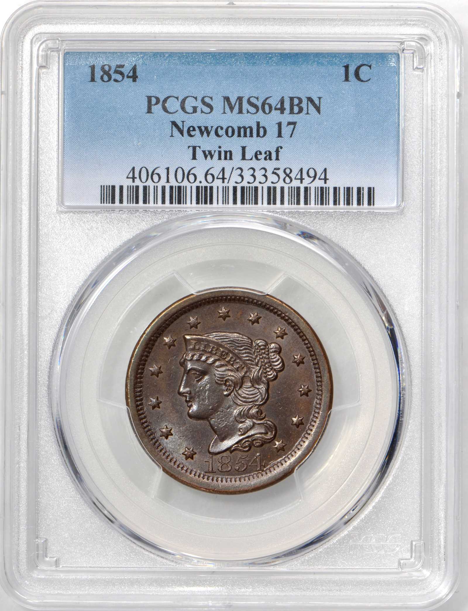 1854 1c N-17 MS BN thumbnail 3