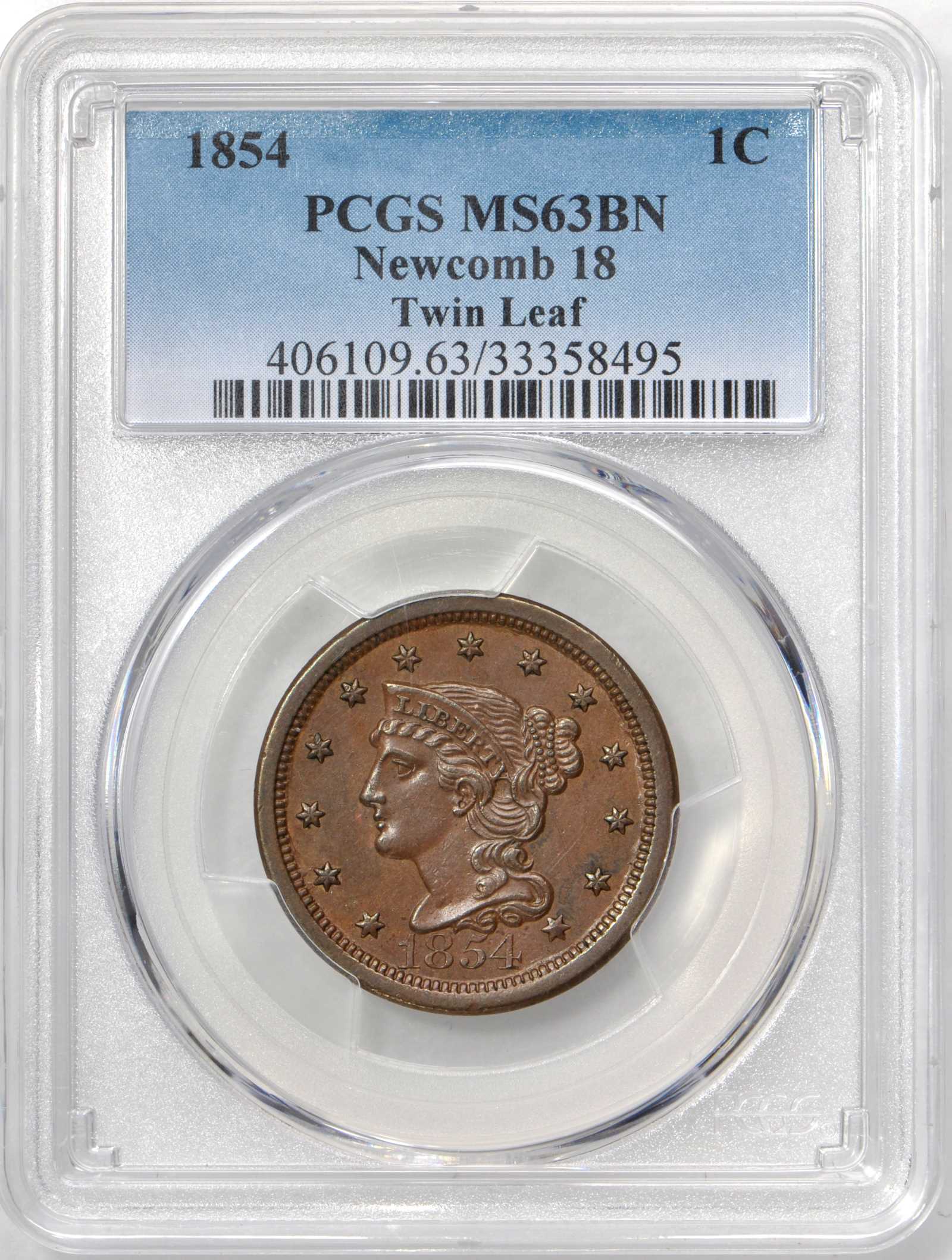 1854 1c N-18 MS BN thumbnail 5