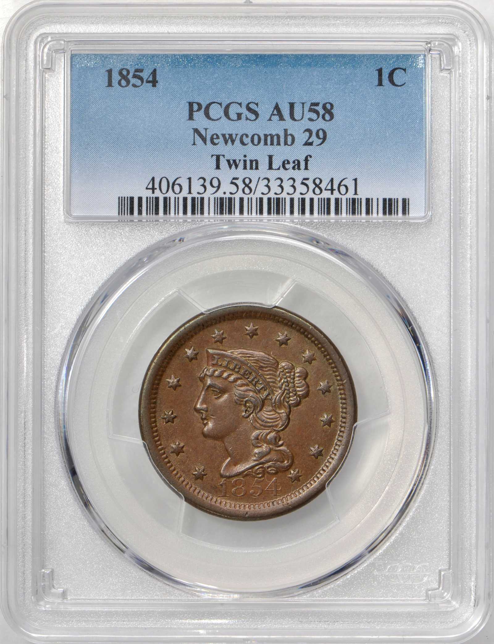 1854 1c N-29 MS BN thumbnail 3