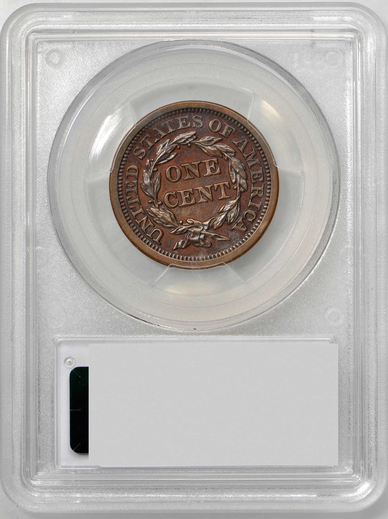 1855 1c Slanted 55 PR BN PR62 BN thumbnail 3
