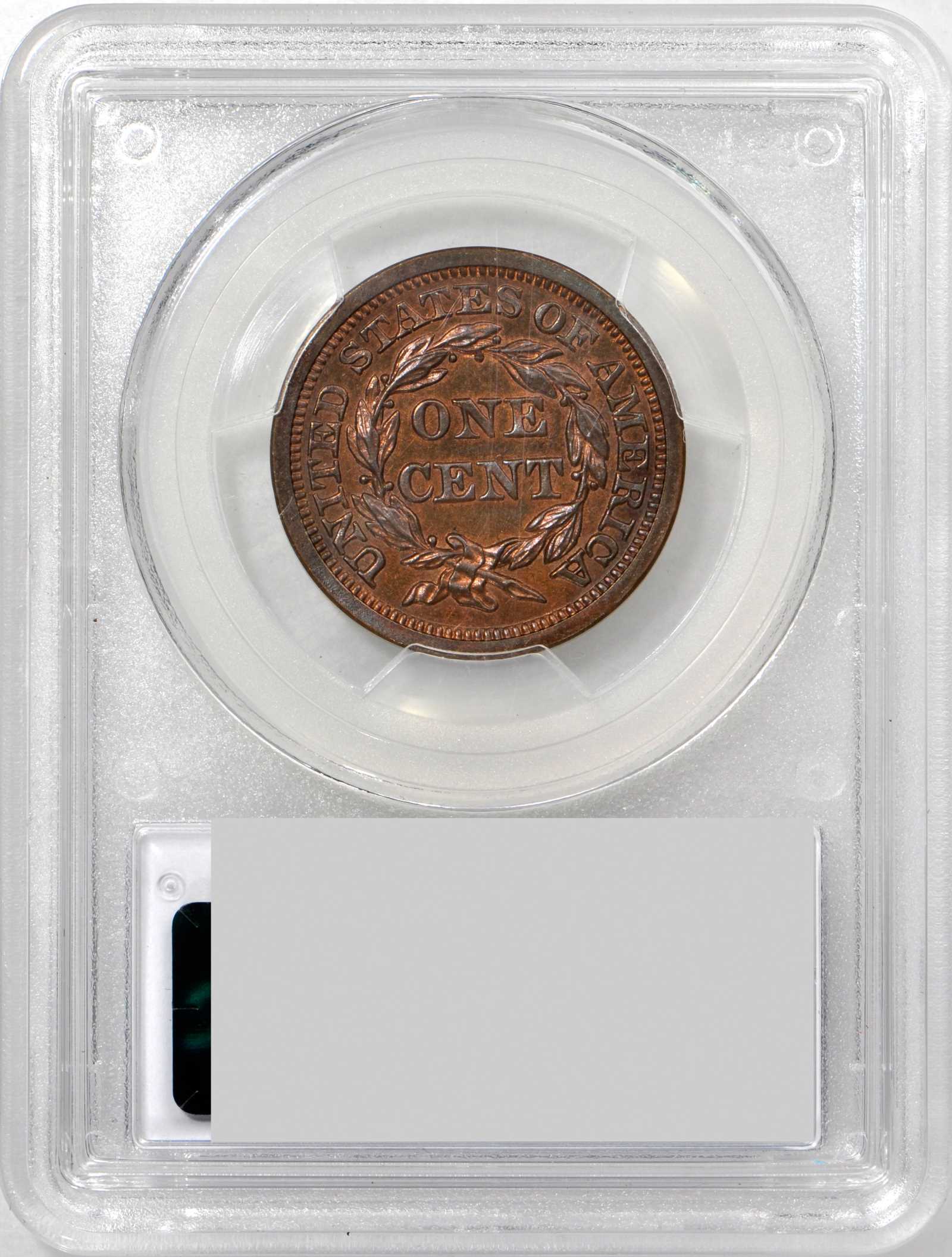 1856 1c Slanted 5 PR RB PR63 RB thumbnail 7