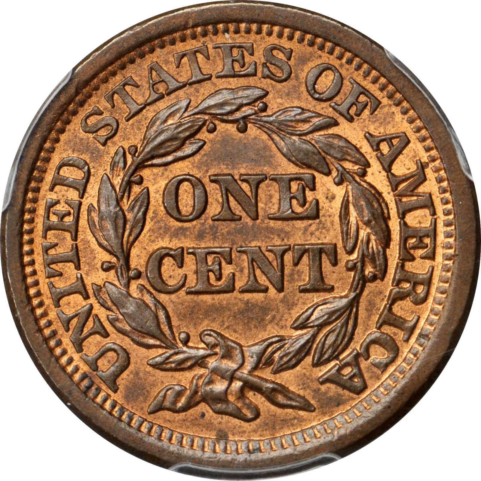 1856 1c Slanted 5, N-19 MS RB thumbnail 4
