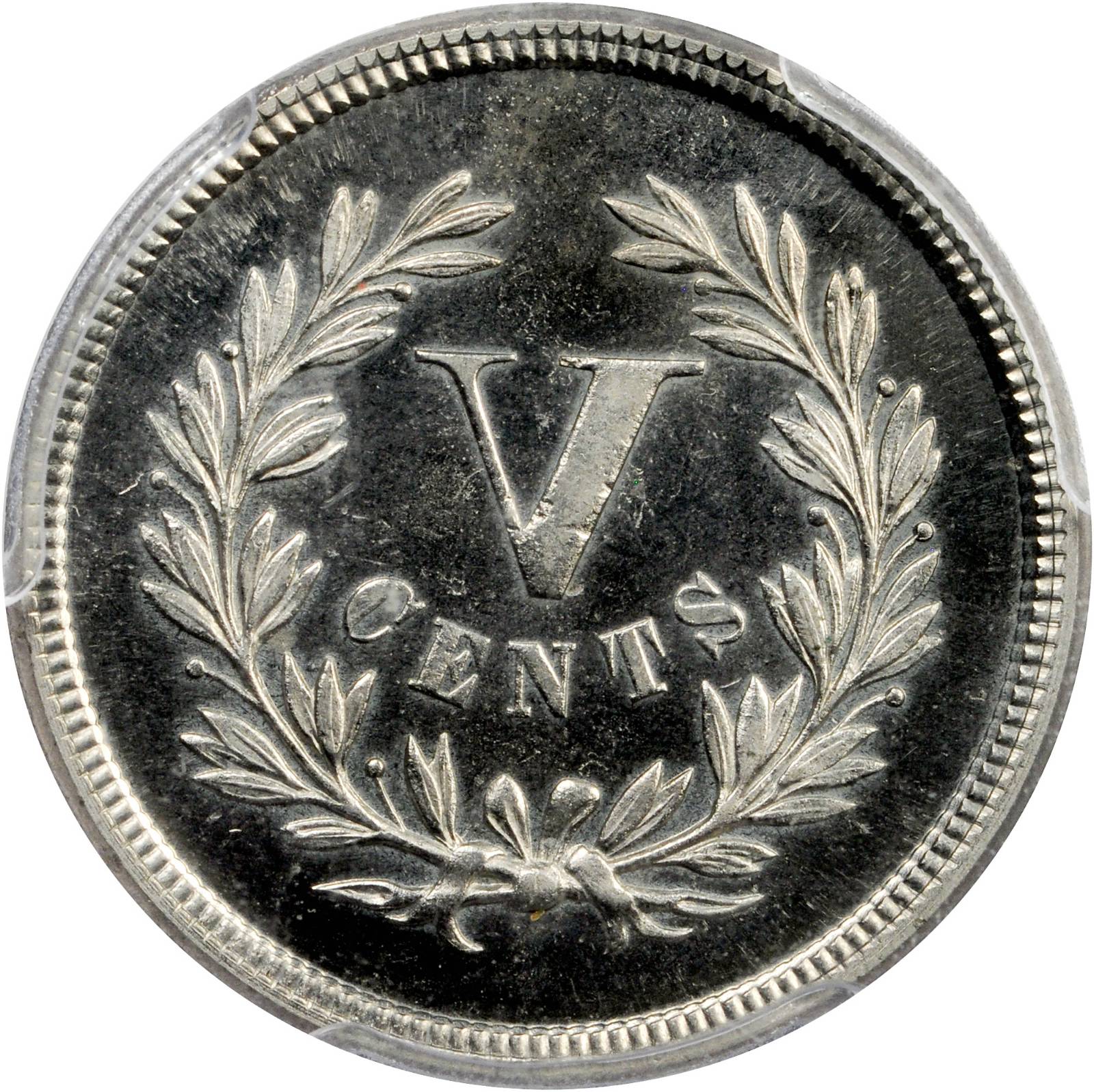 1871 P5c Nickel, J-1050 PR CAM PR63 CAM CAC thumbnail 10
