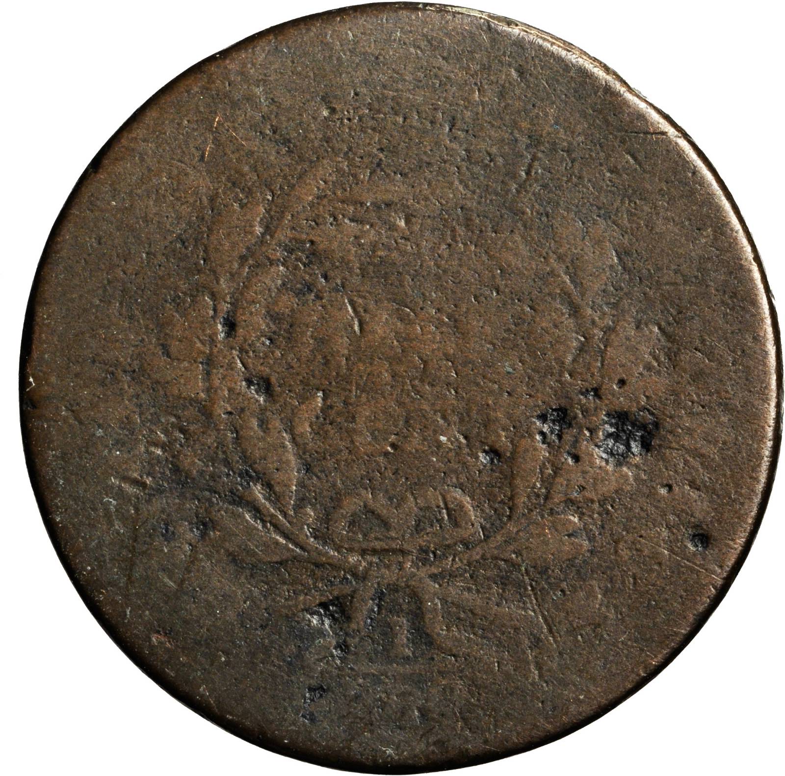 1797 1/2c Plain Edge, Low Head MS BN thumbnail 6