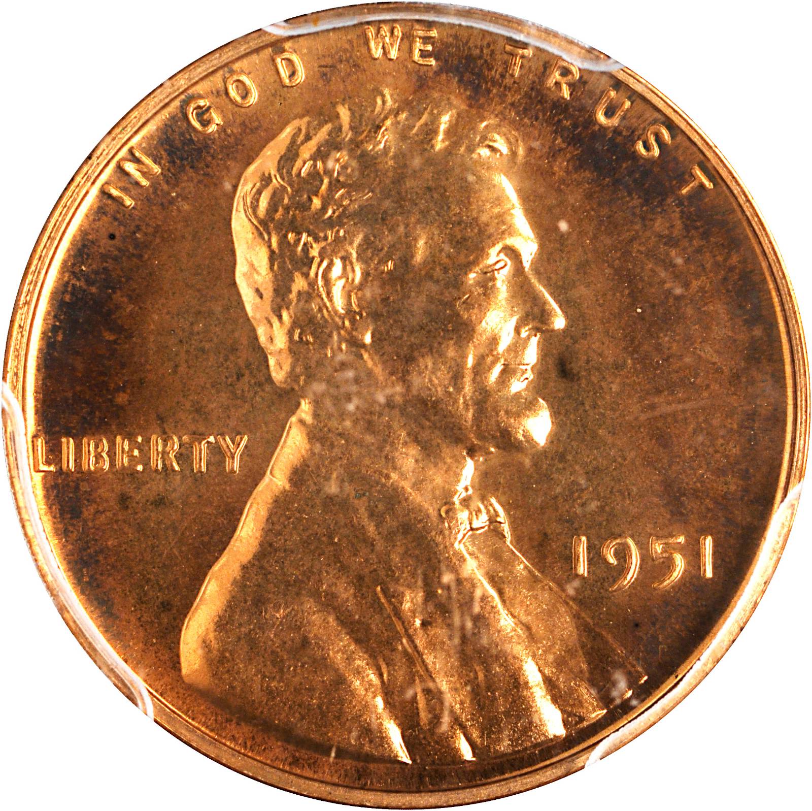 1951 Lincoln Cent. FS-101. Doubled Die Obverse. Proof-66 RD (PCGS).