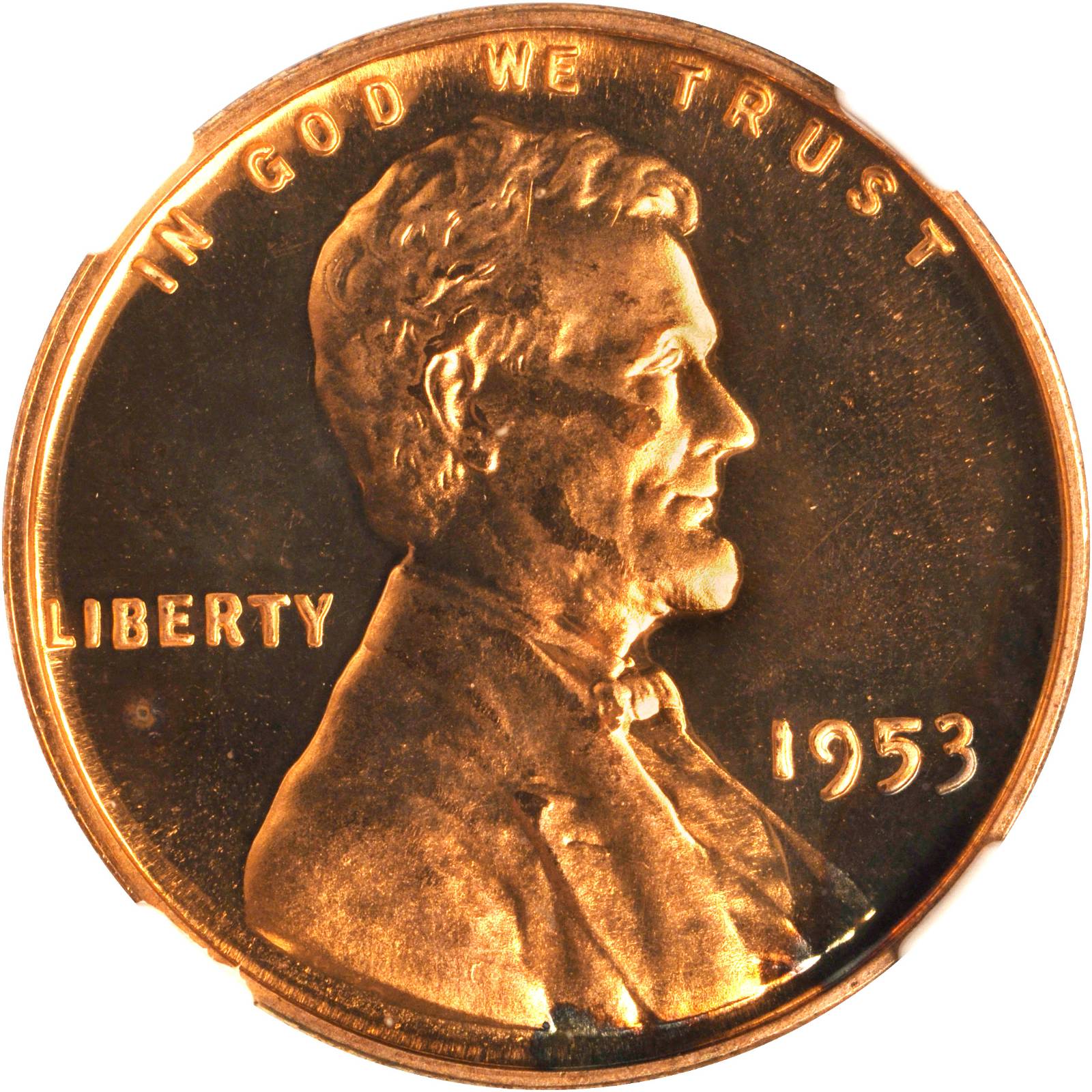 1953 Lincoln Cent. FS-101. Doubled Die Obverse. Proof-66 RD Cameo (NGC).