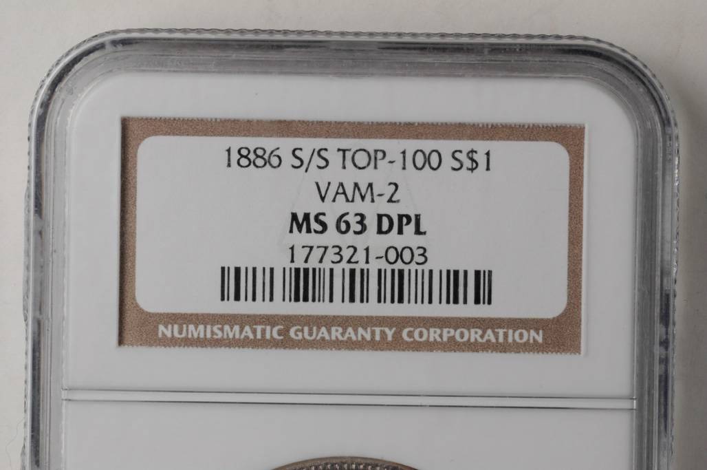 1886-S/S $1  Repunched Mintmark, VAM-2 MS DMPL MS61 DMPL thumbnail 5