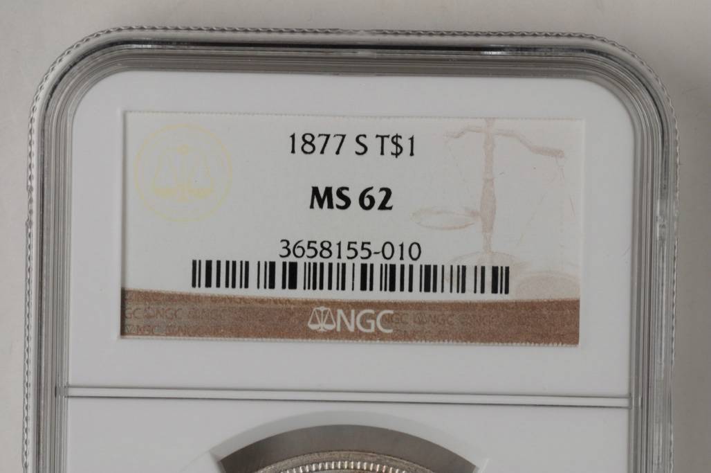 1877/7-S Trade$ Repunched Date, FS-301 G4 CAC thumbnail 9