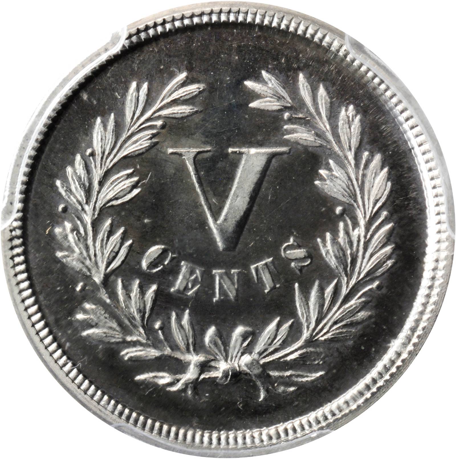 1871 P5c Nickel, J-1050 PR CAM PR63 CAM CAC thumbnail 16