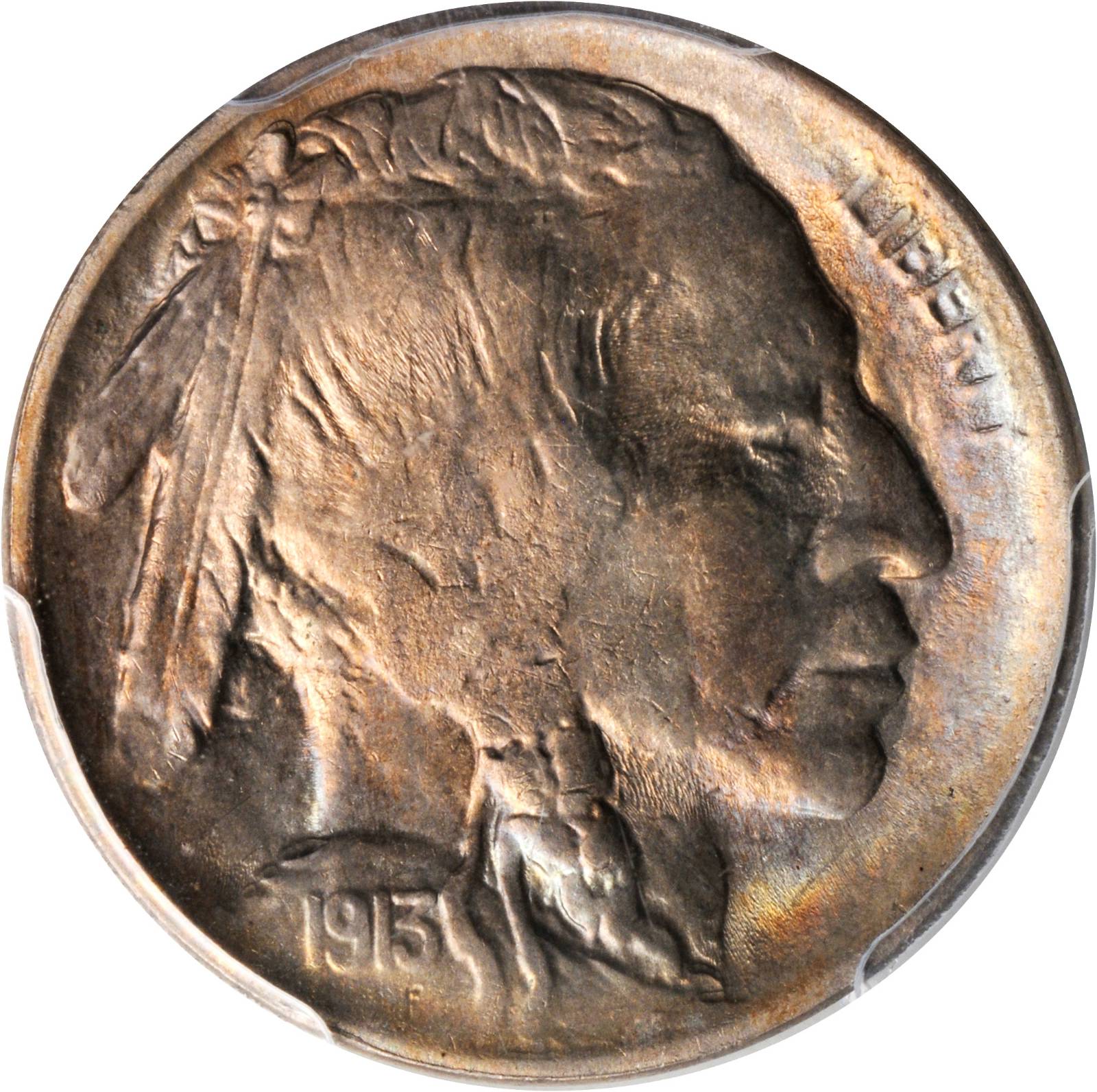 1913 5c Buffalo, Type 2, DDR, FS-1801 MS64 thumbnail 7