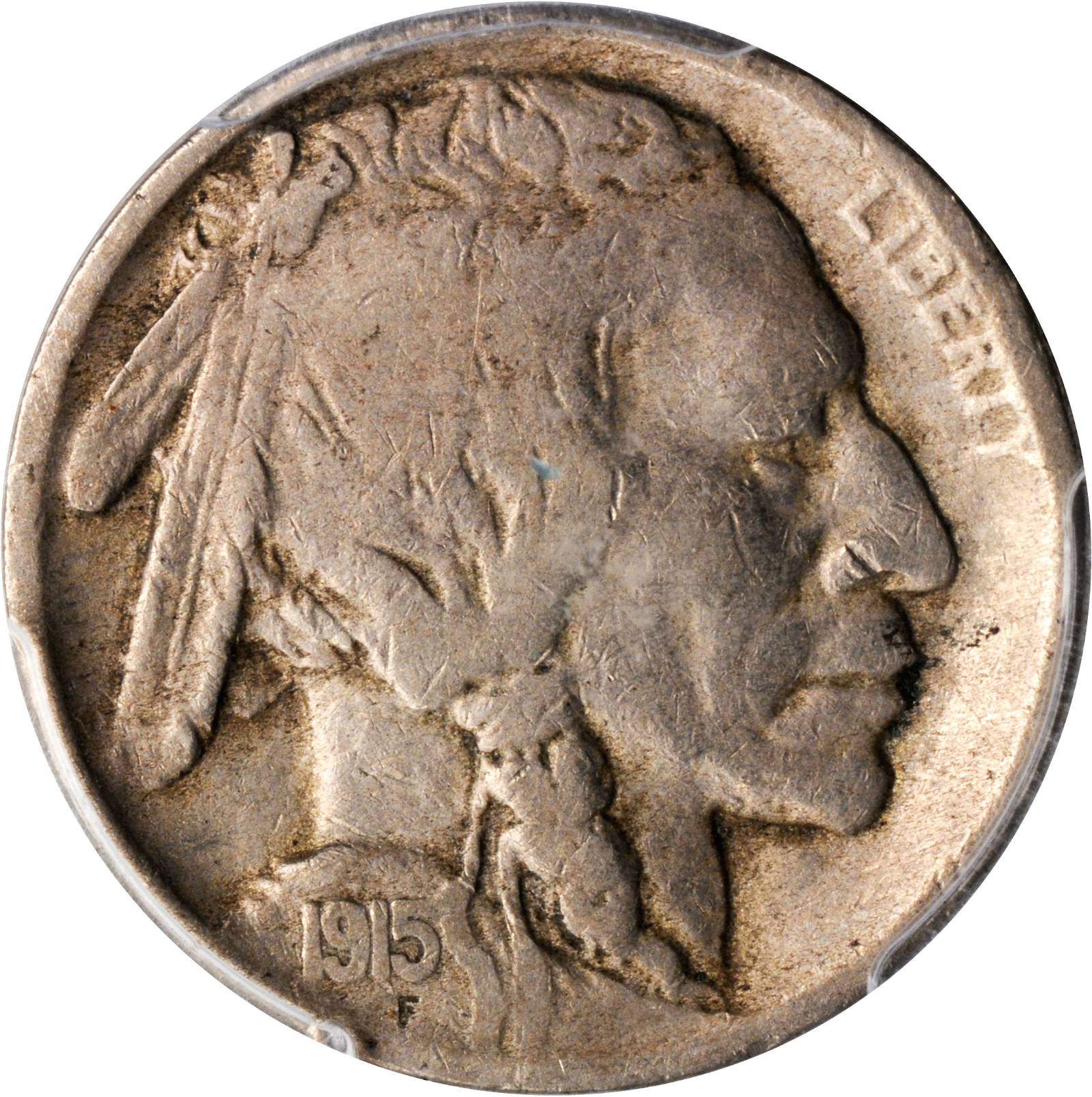 1915-S/S Buffalo Nickel. FS-501. Repunched Mintmark. Fine-15 (PCGS).