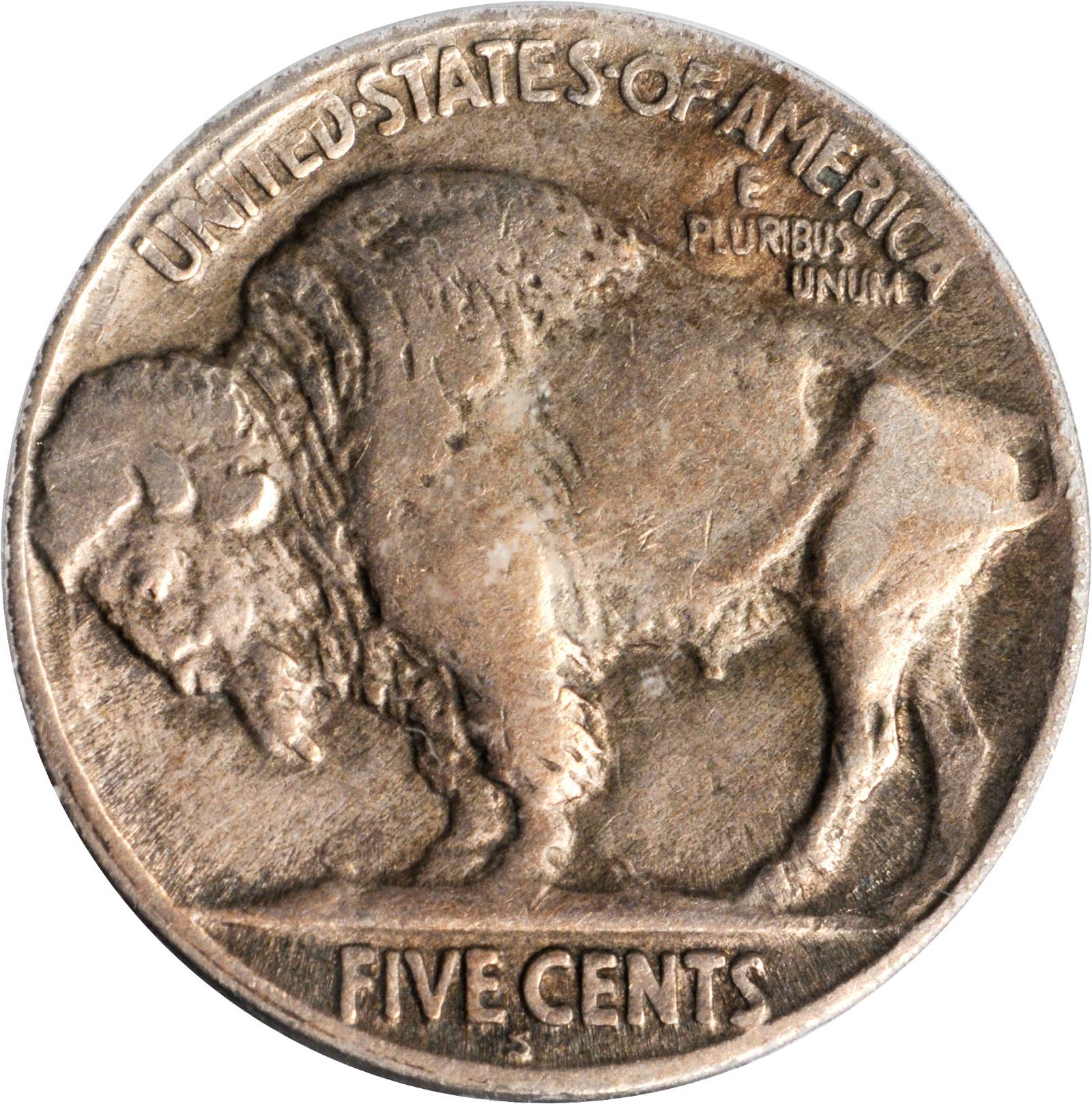 1920-S 5c 2 Feathers, FS-401 F12 CAC thumbnail 2