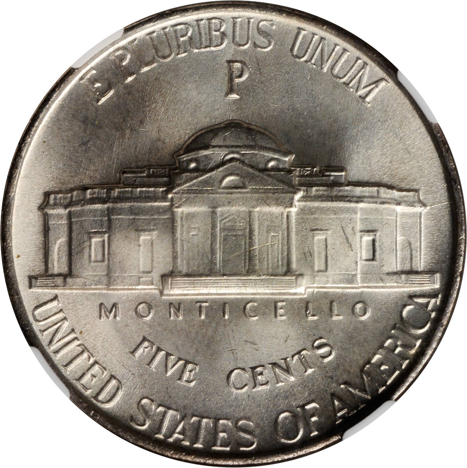 1943-P 5c Silver, DDO, "Doubled Eye", FS-106 MS FS MS64 FS thumbnail 7