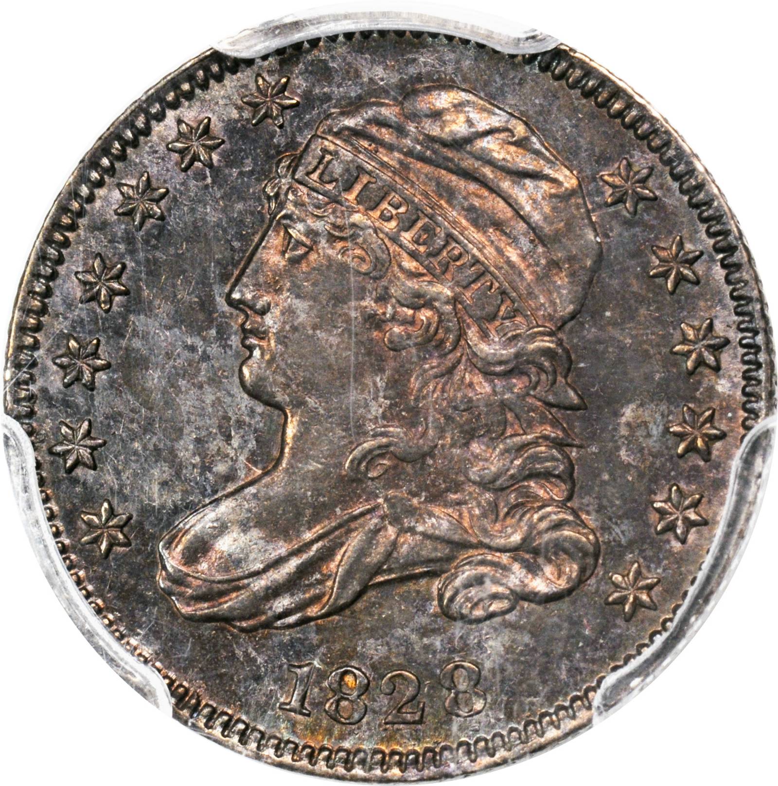 1828 Capped Bust Dime. JR-1. Rarity-2. Small Date. MS-61 (PCGS).