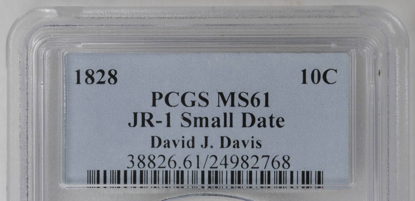 1828 10c Small Planchet, Small Date, JR-1 VF35 thumbnail 19