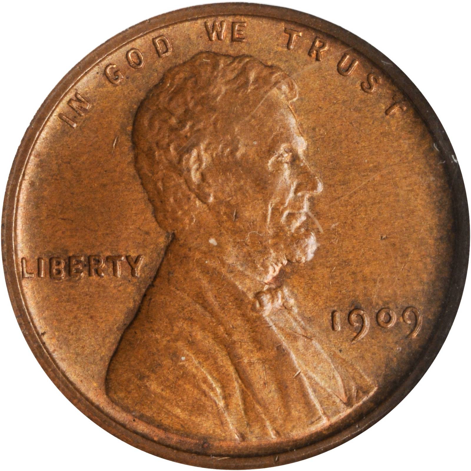 1909 Lincoln Cent. V.D.B. FS-1101. Doubled Die Obverse. MS-64 BN (NGC).