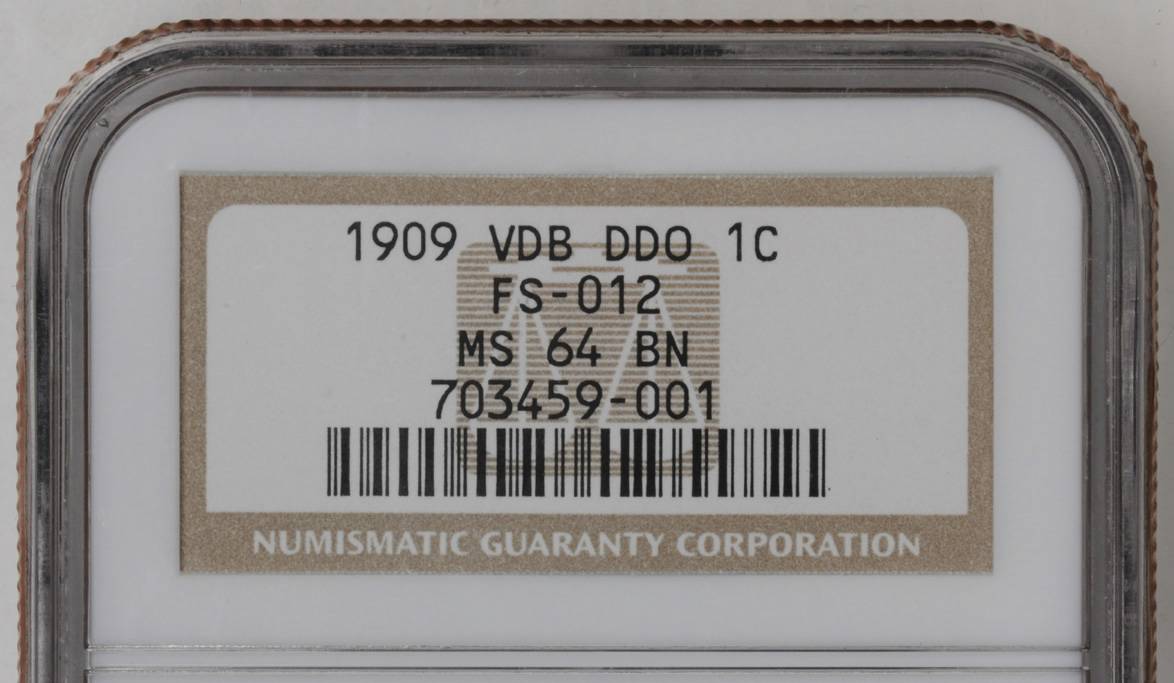 1909 VDB 1c Doubled Die Obverse, FS-1101 MS BN VG10 BN CAC thumbnail 16