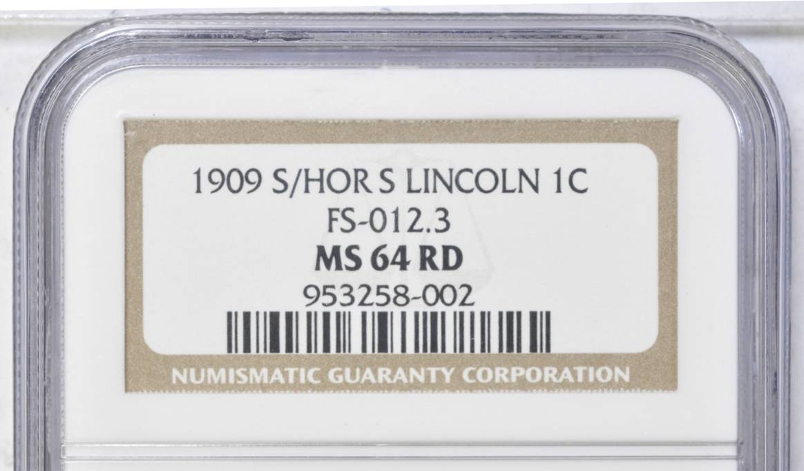 1909-S/S 1c Lincoln, S over Horizontal S, FS-1502 MS RD MS64 RD CAC thumbnail 8