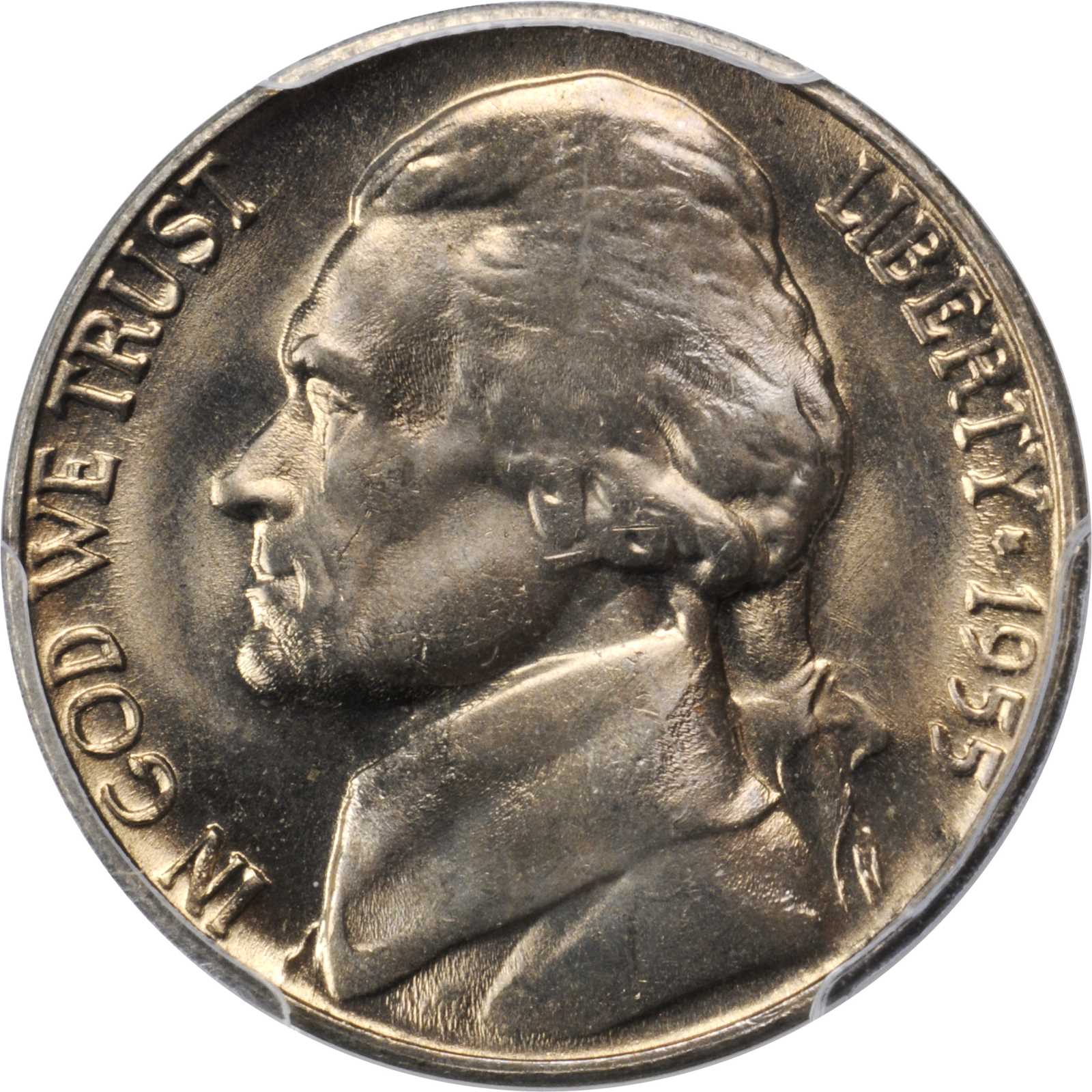 1955-D/S Jefferson Nickel. FS-501. MS-66 (PCGS).