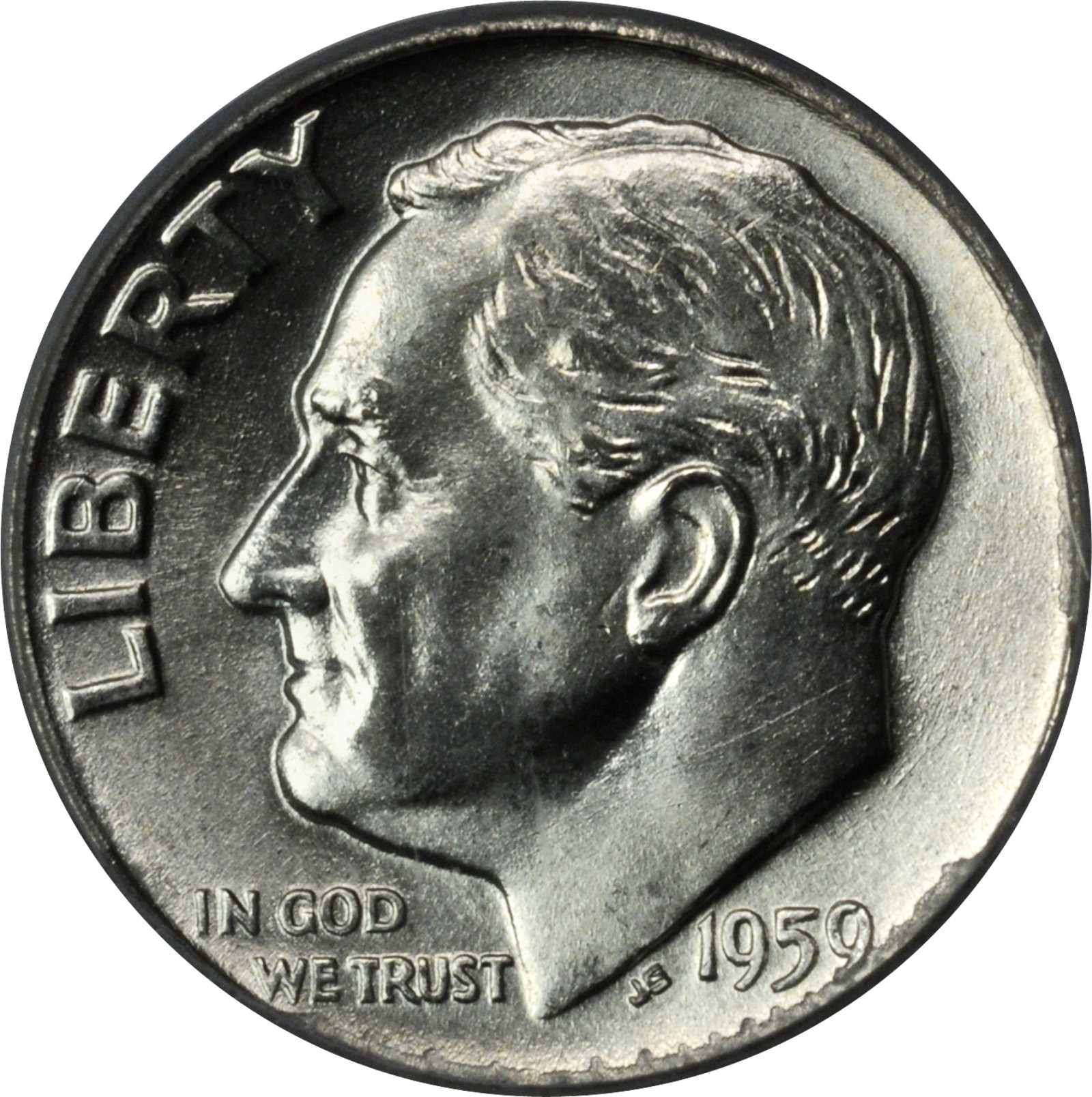 1959-D/D Roosevelt Dime. FS-501. D/Inverted D. MS-66 (PCGS).