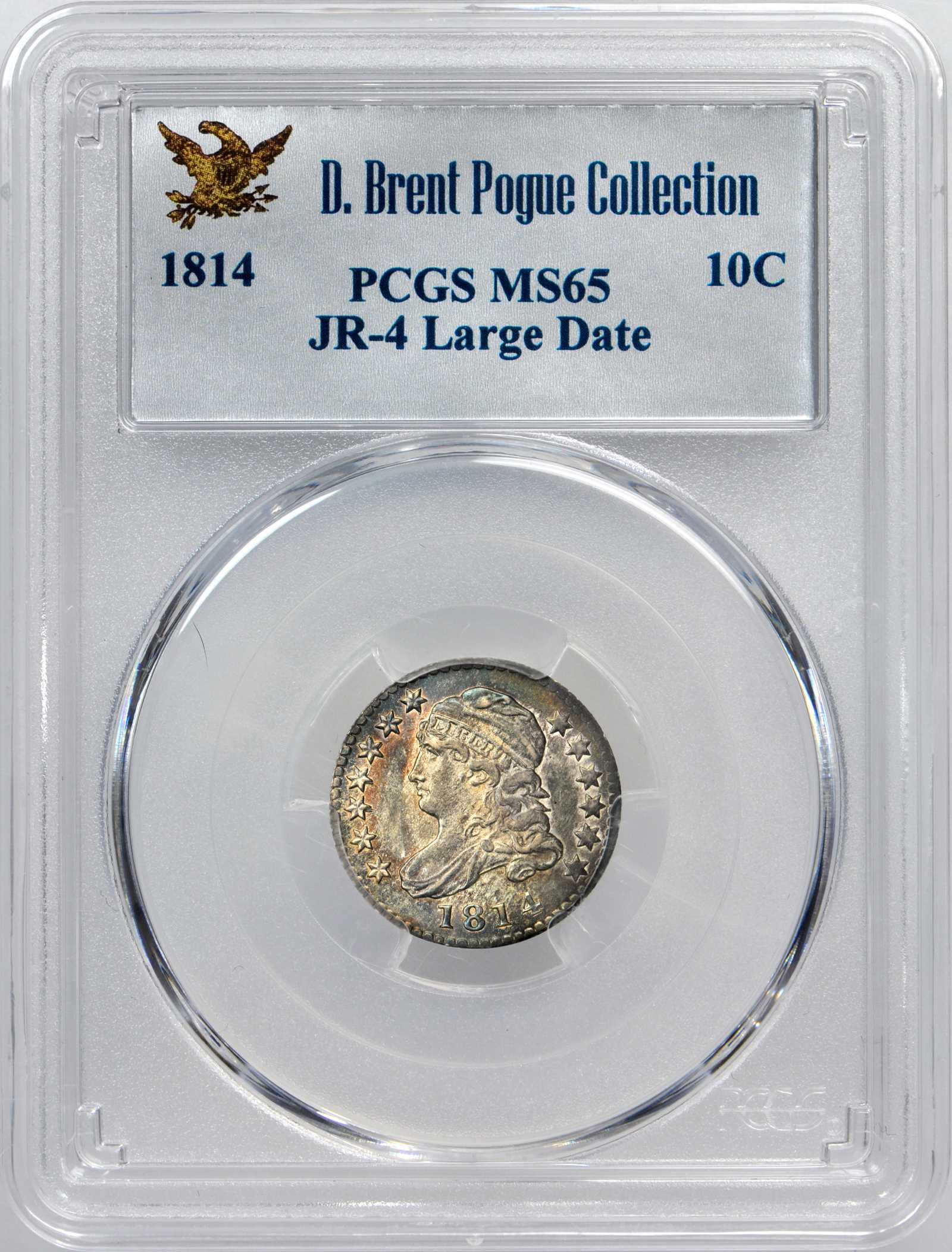 1814 10c Large Date, JR-4 VF20 thumbnail 15