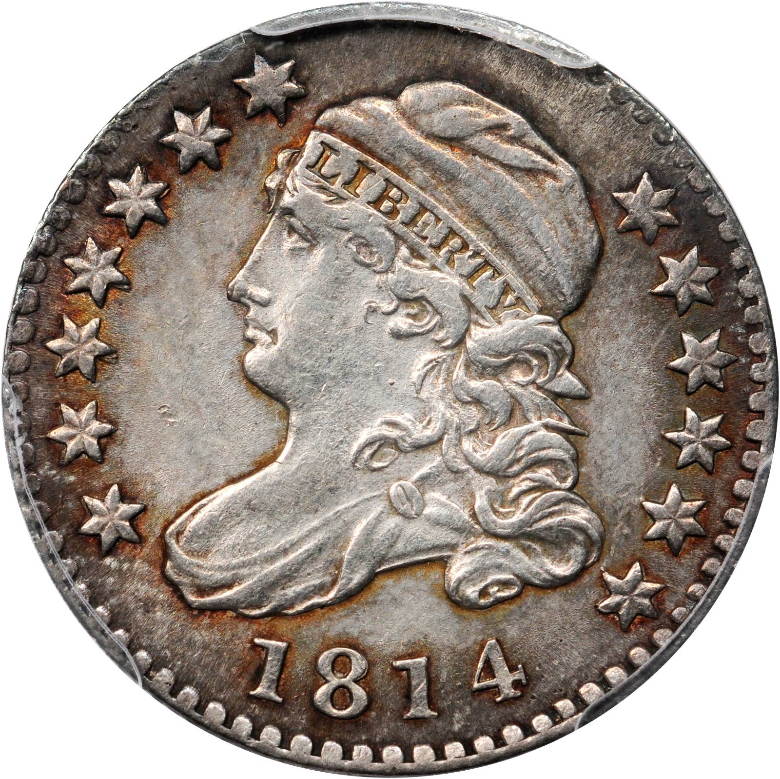 1814 Capped Bust Dime. JR-5. Rarity-3. STATESOFAMERICA. AU Details--Cleaning (PCGS).