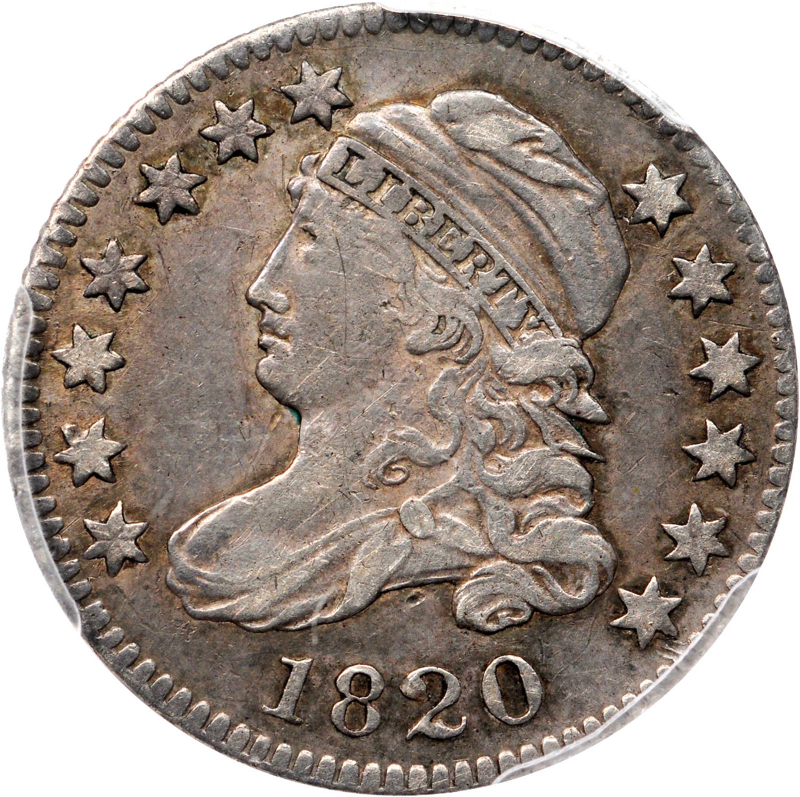 1820 Capped Bust Dime. JR-1. Rarity-4. STATESOFAMERICA. EF-40 (PCGS).