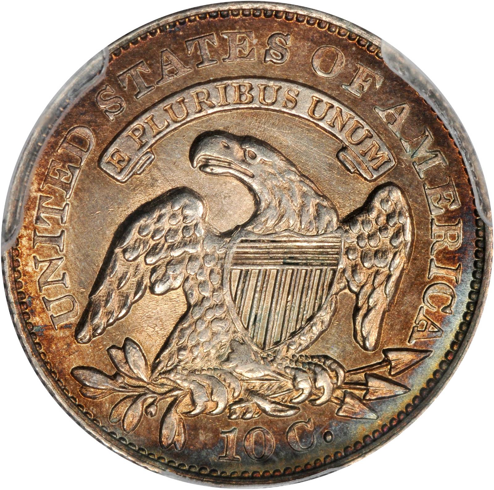 1834 10c Small 4, JR-7 MS67 thumbnail 13