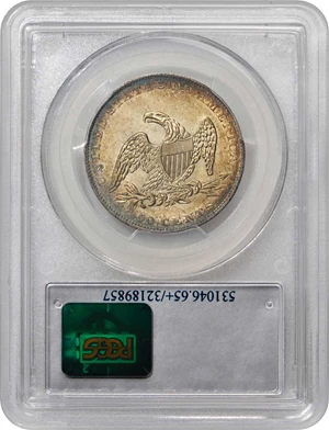 image for: 1836 Capped Bust Half Dollar. Graham Reiver-1. Rarity-2. Reeded Edge. 50 CENTS. Mint State-65+ (PCGS).