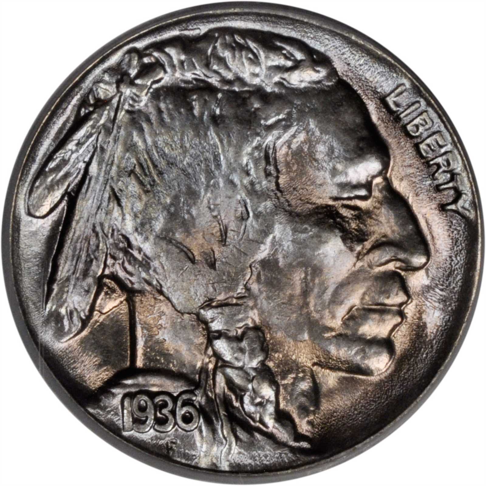 1936 5c Doubled Die Obverse, FS-101 AU50 thumbnail 16