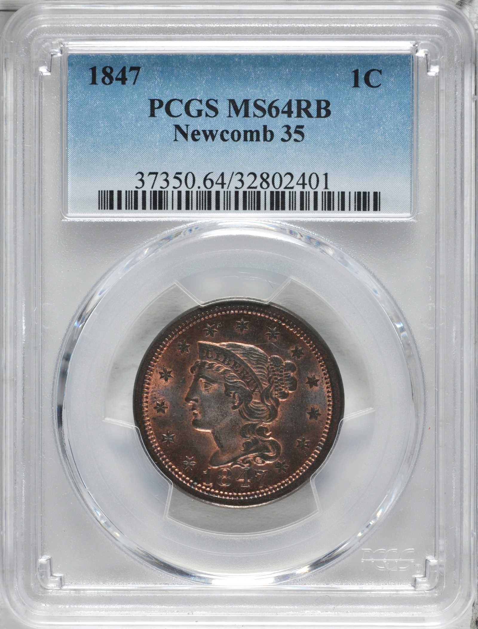 1847 1c N-35 MS RB thumbnail 6