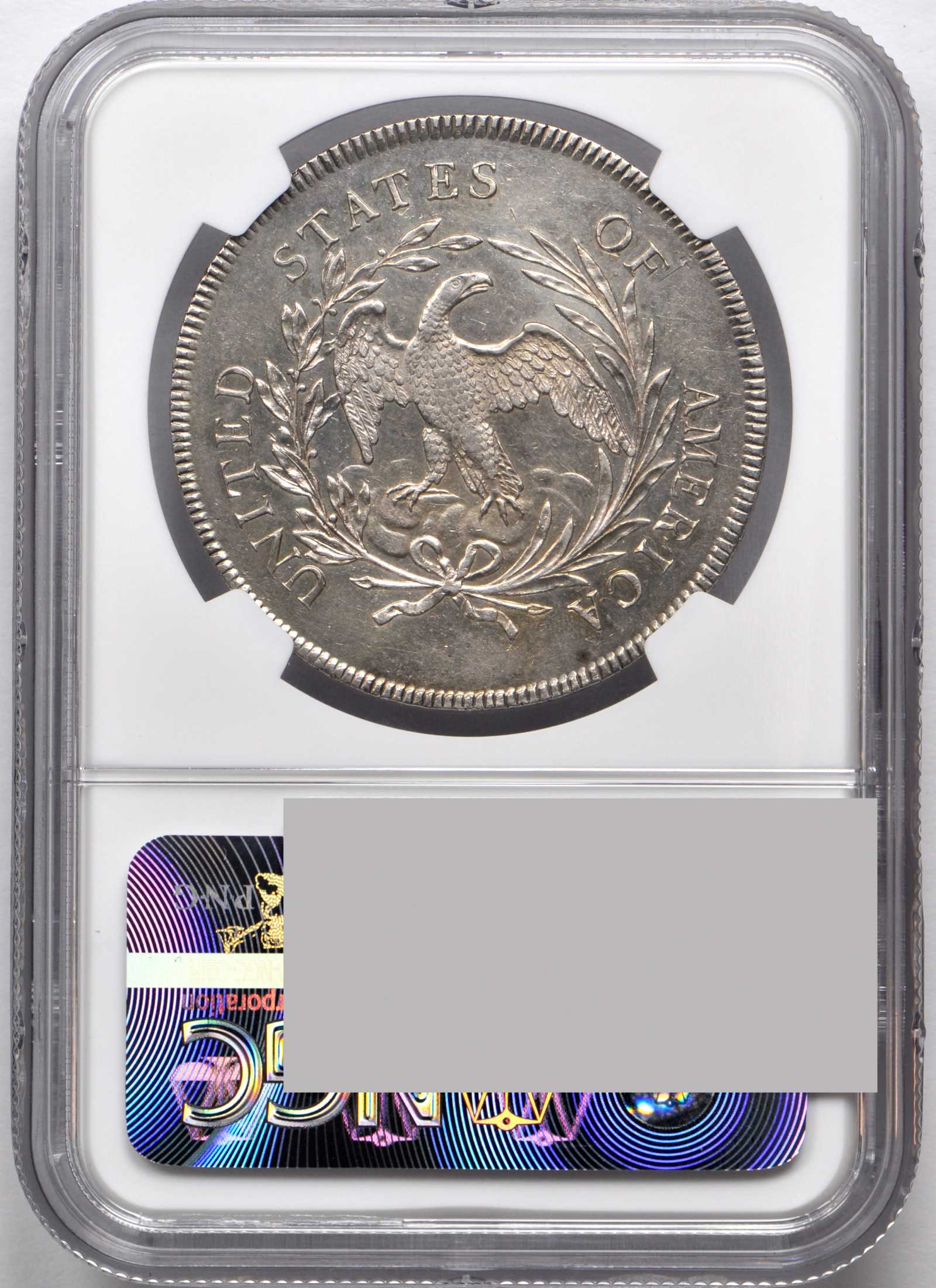 1795 $1  Draped Bust, Off-Center Bust, B-14, BB-51 P1 thumbnail 5