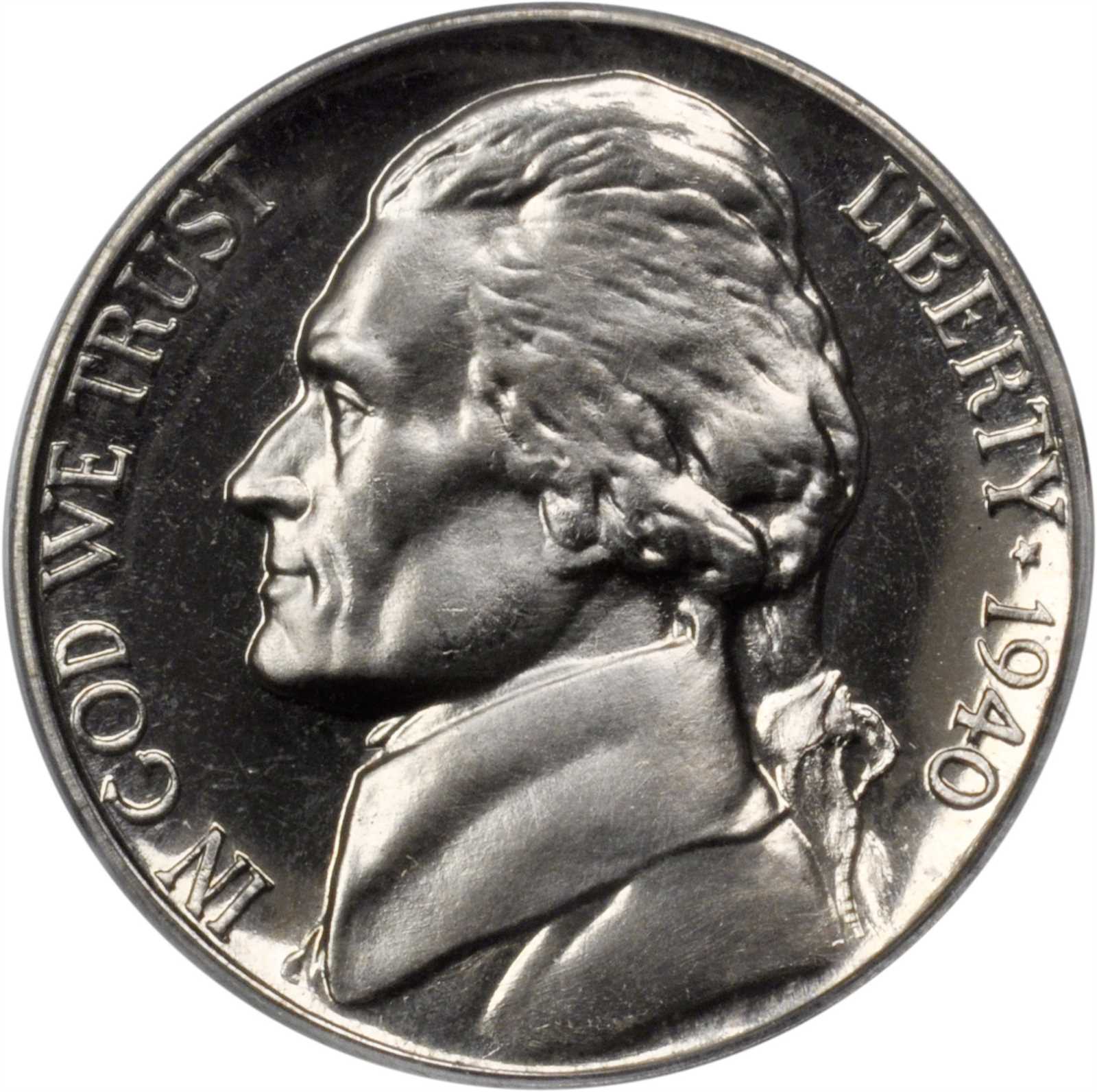 1940 Jefferson Nickel. FS-901. Reverse of 1938. Proof-65 (PCGS). CAC.