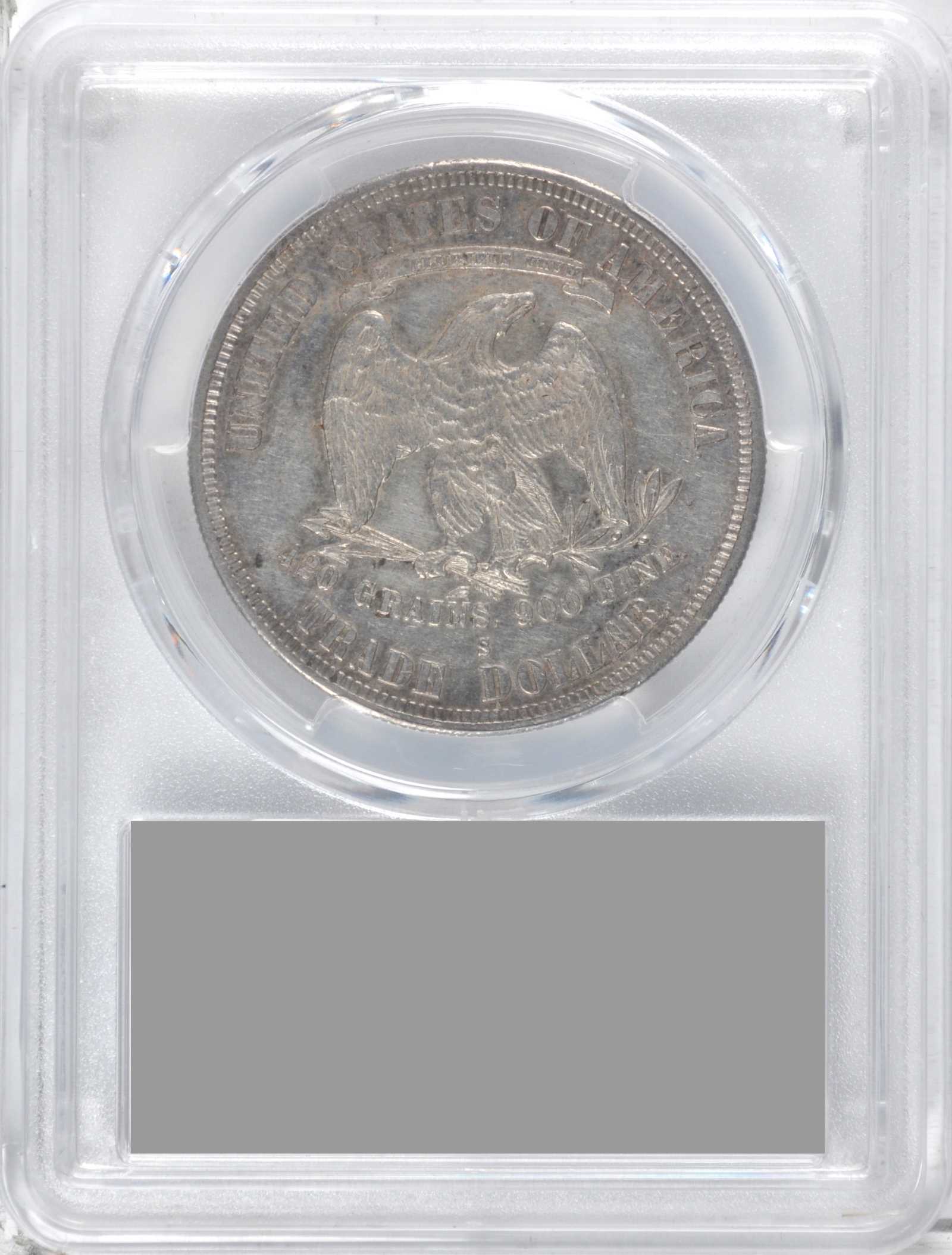 1878-S Trade$ Doubled Die Reverse, FS-801 AU53 thumbnail 3