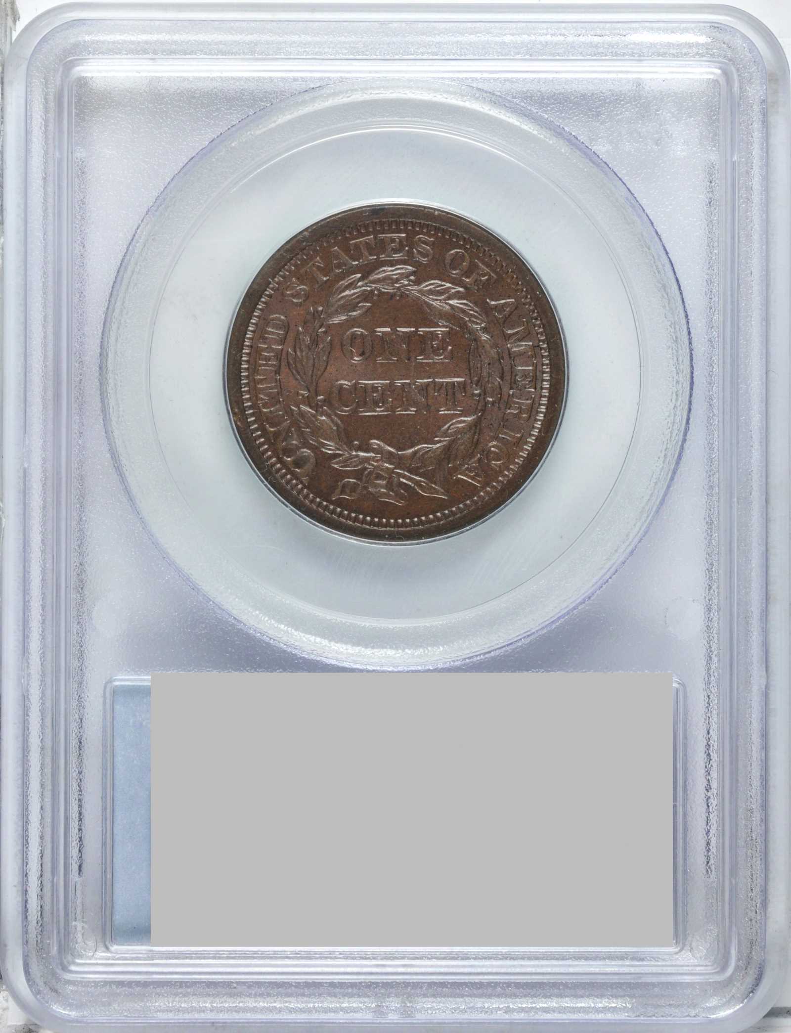 1855 1c Slanted 55, N-10 MS BN VF35 BN CAC thumbnail 22