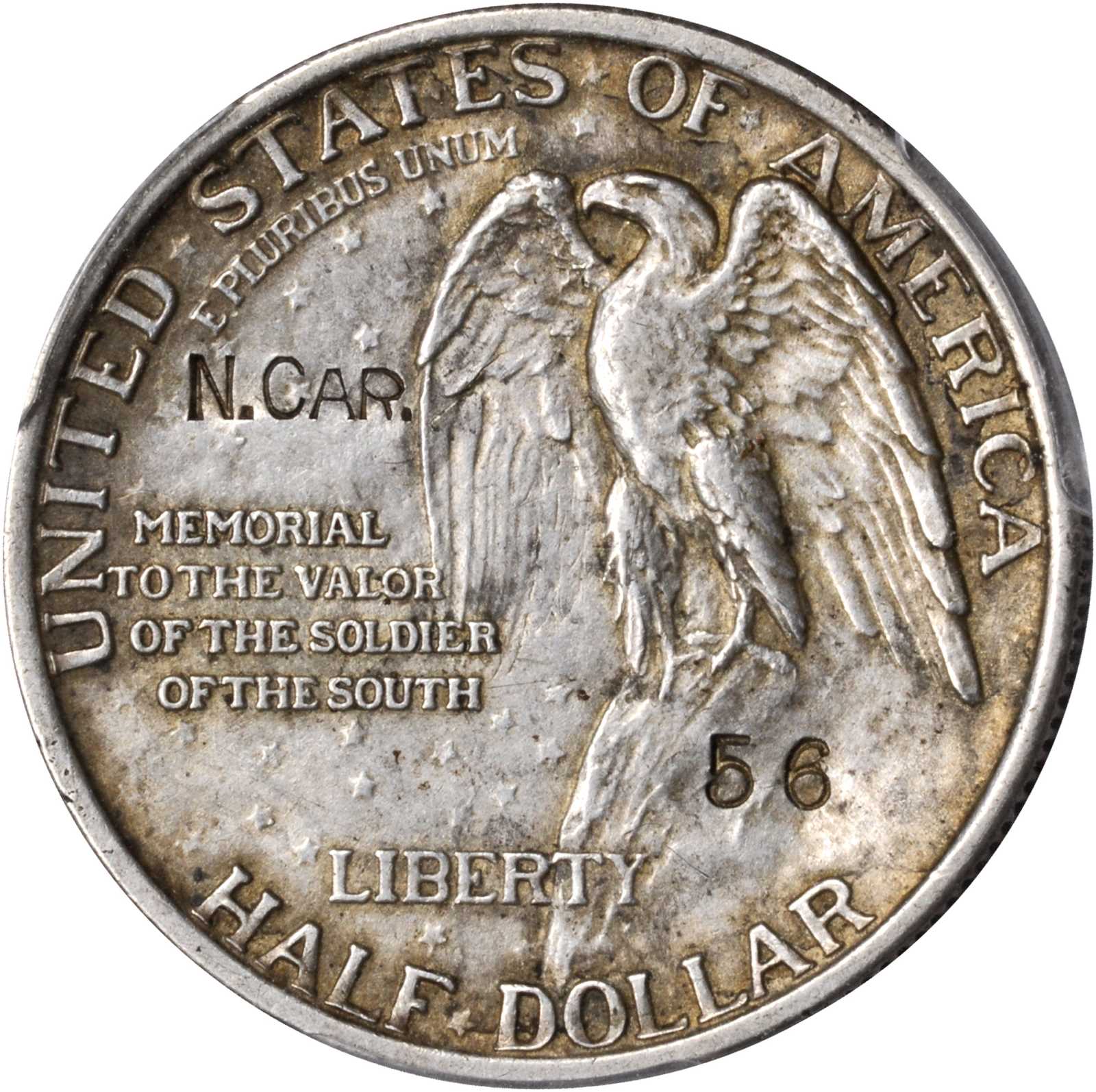 1925 50c Stone Mountain, N.CAR. Counterstamp AU53 thumbnail 12