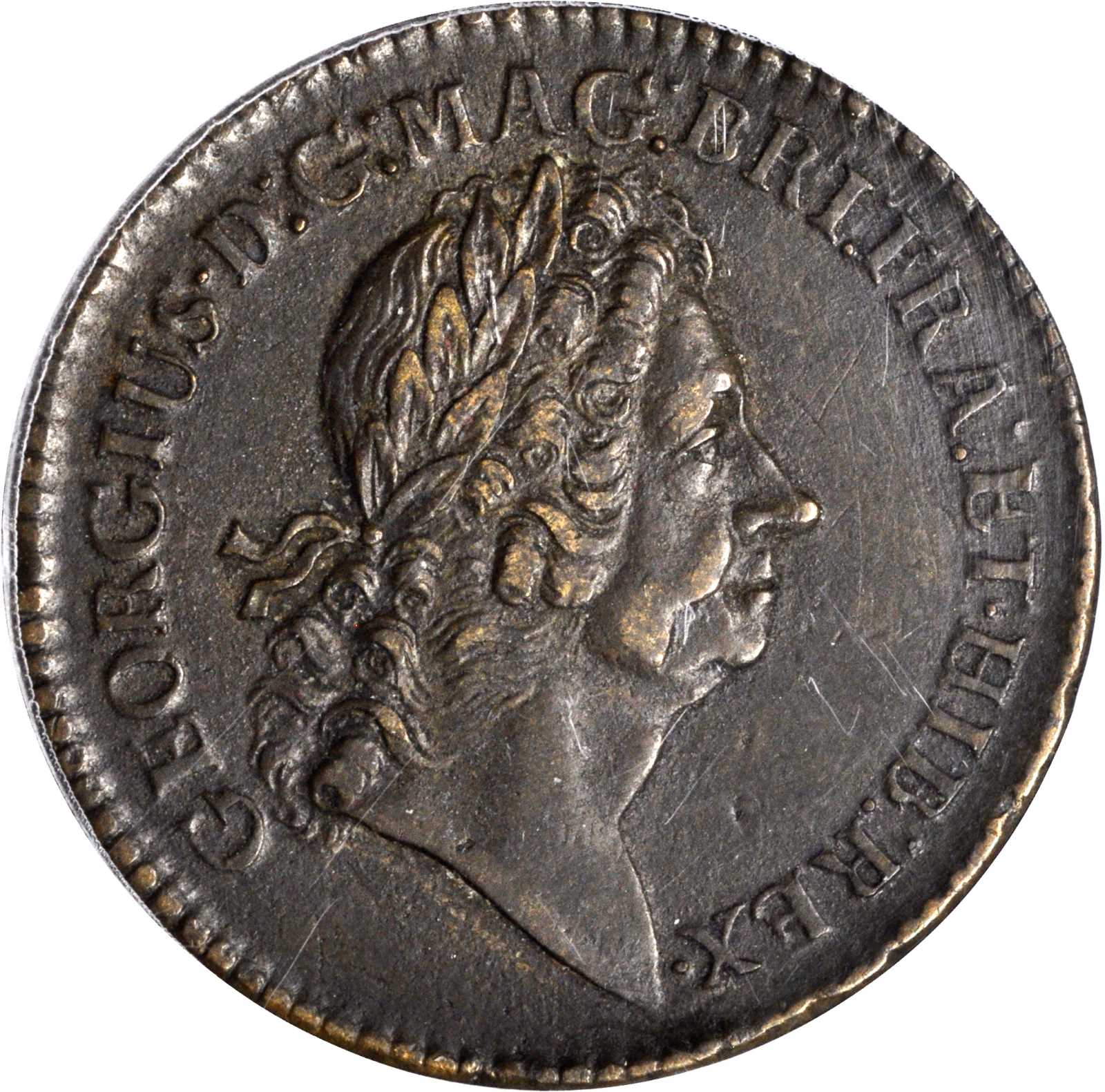 1722 Rosa Americana Twopence. Martin 3.12-C.2, W-1326. Rarity-3. Period After REX. EF-45 (PCGS).
