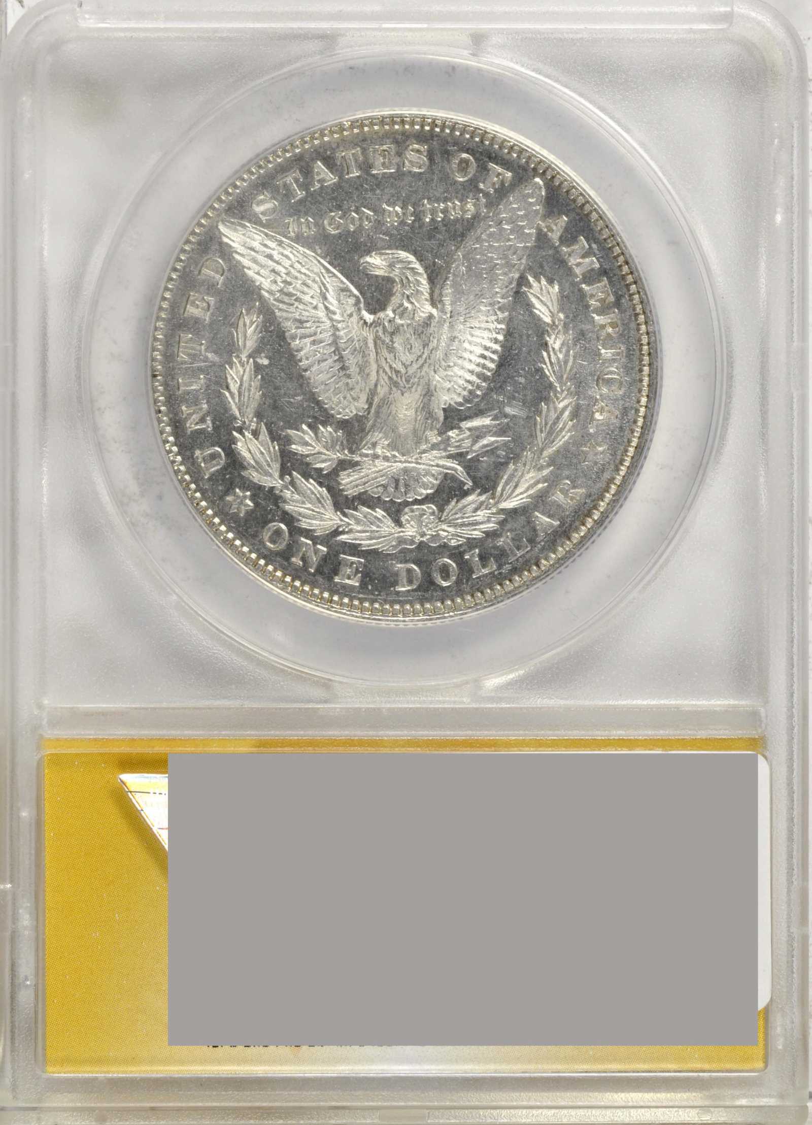 1878 7/8TF $1  Weak, 7/0TF, Line Thru Leg, VAM-31 MS PL MS60 PL thumbnail 3