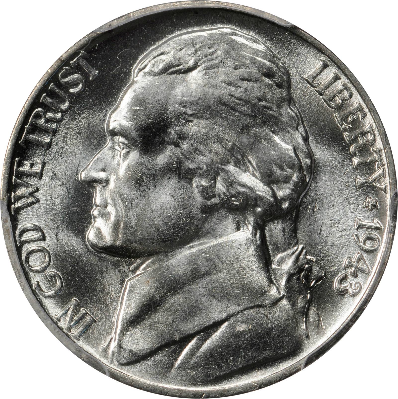 1943-P 5c Silver, DDO, "Doubled Eye", FS-106 MS63 thumbnail 13