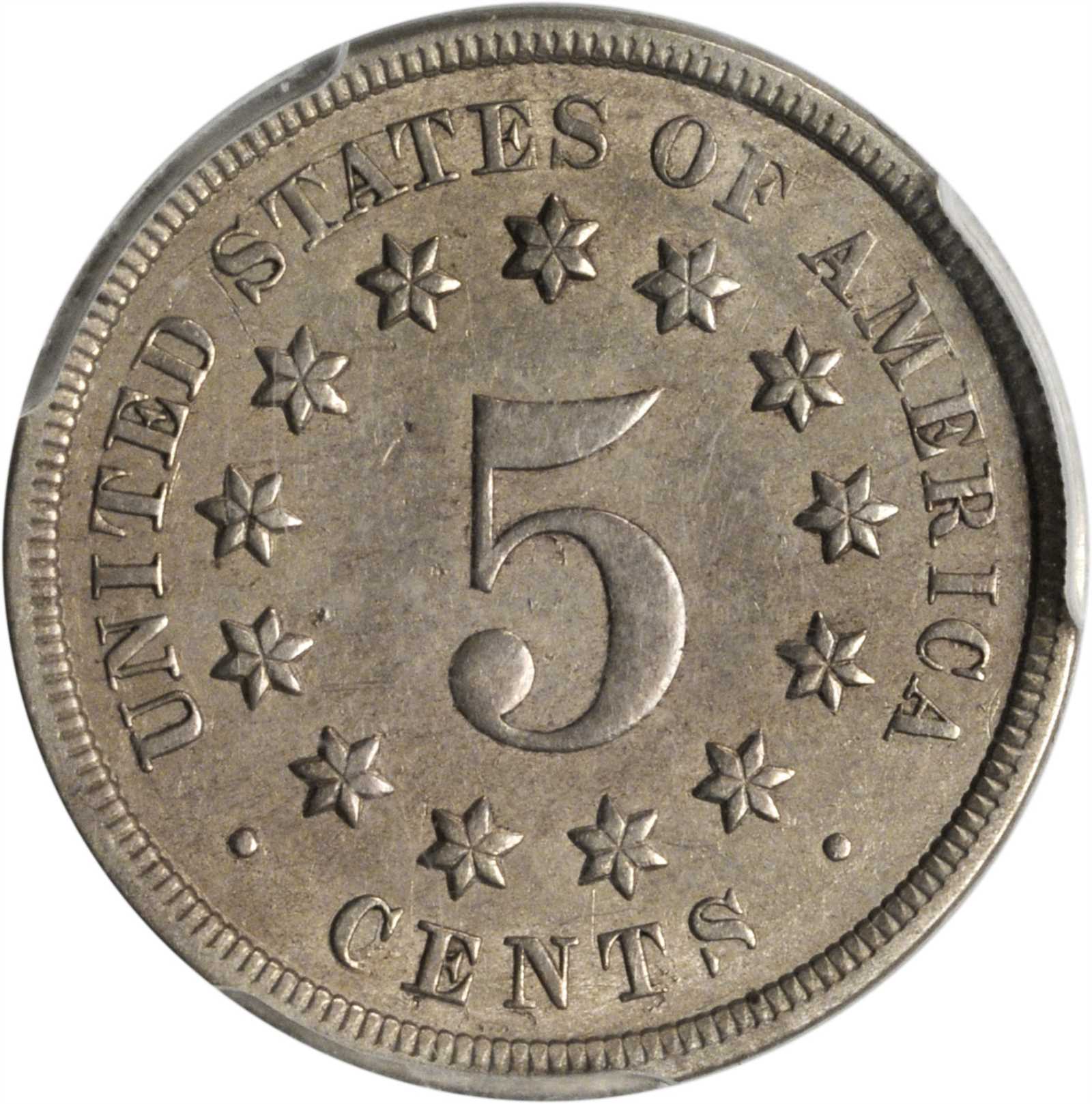1868 5c Reverse of 1868, FS-902 AU53 thumbnail 2