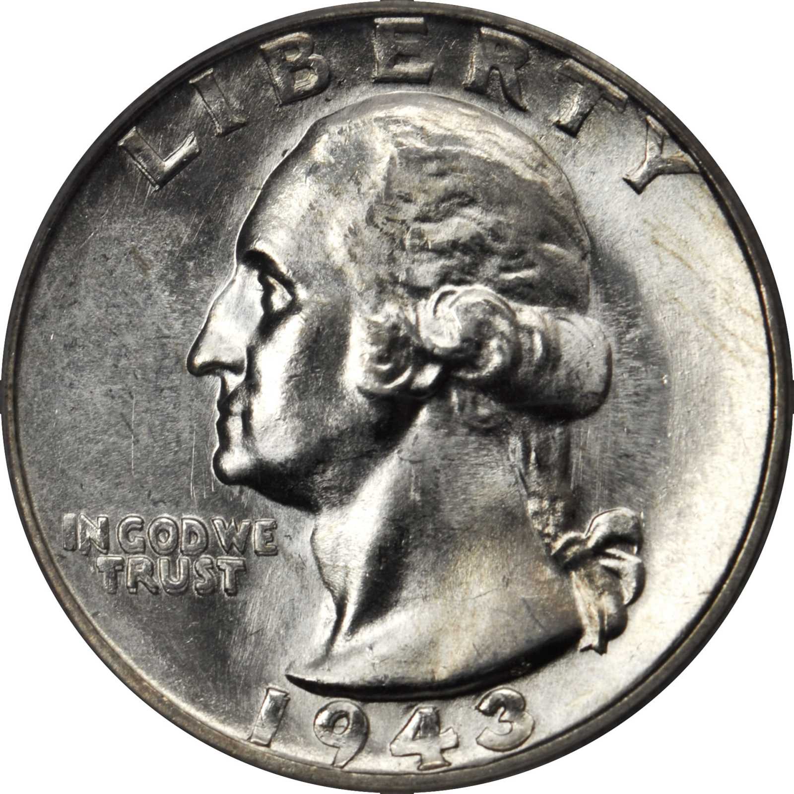 1943-S Washington Quarter. FS-101. Doubled Die Obverse. MS-63 (PCGS).
