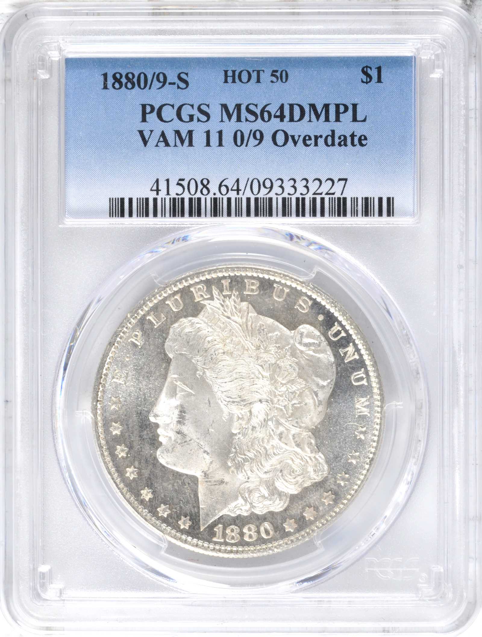1880/9-S $1  Overdate, VAM-11 MS DMPL MS64 DMPL thumbnail 11