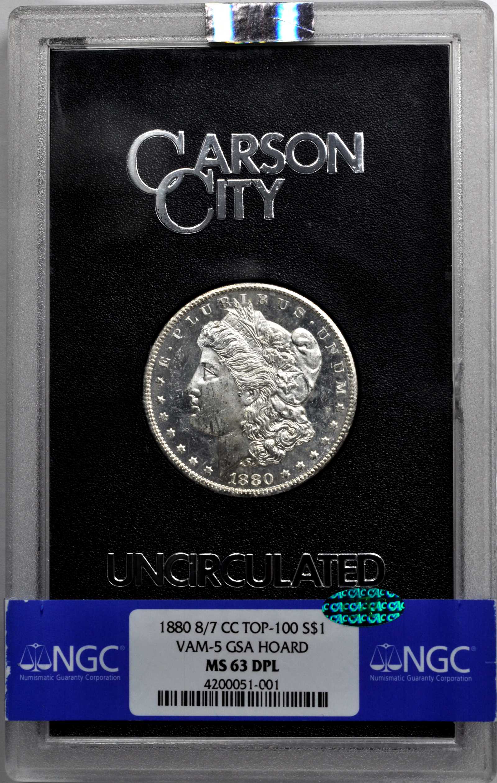 1880-CC $1  GSA Hoard, Hard package MS DMPL MS60 DMPL thumbnail 4