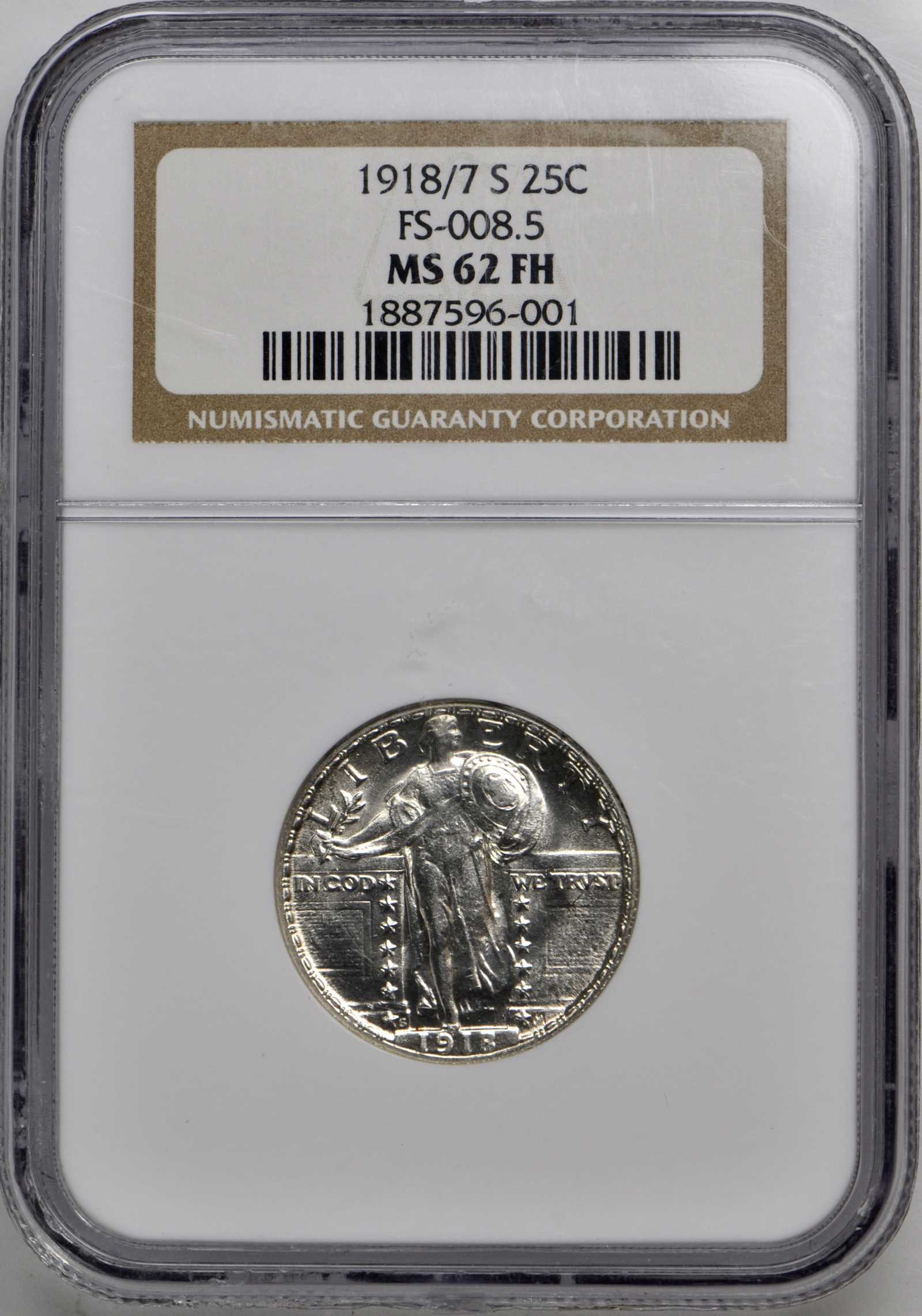 1918/7-S 25c Overdate, FS-101 MS FH thumbnail 8