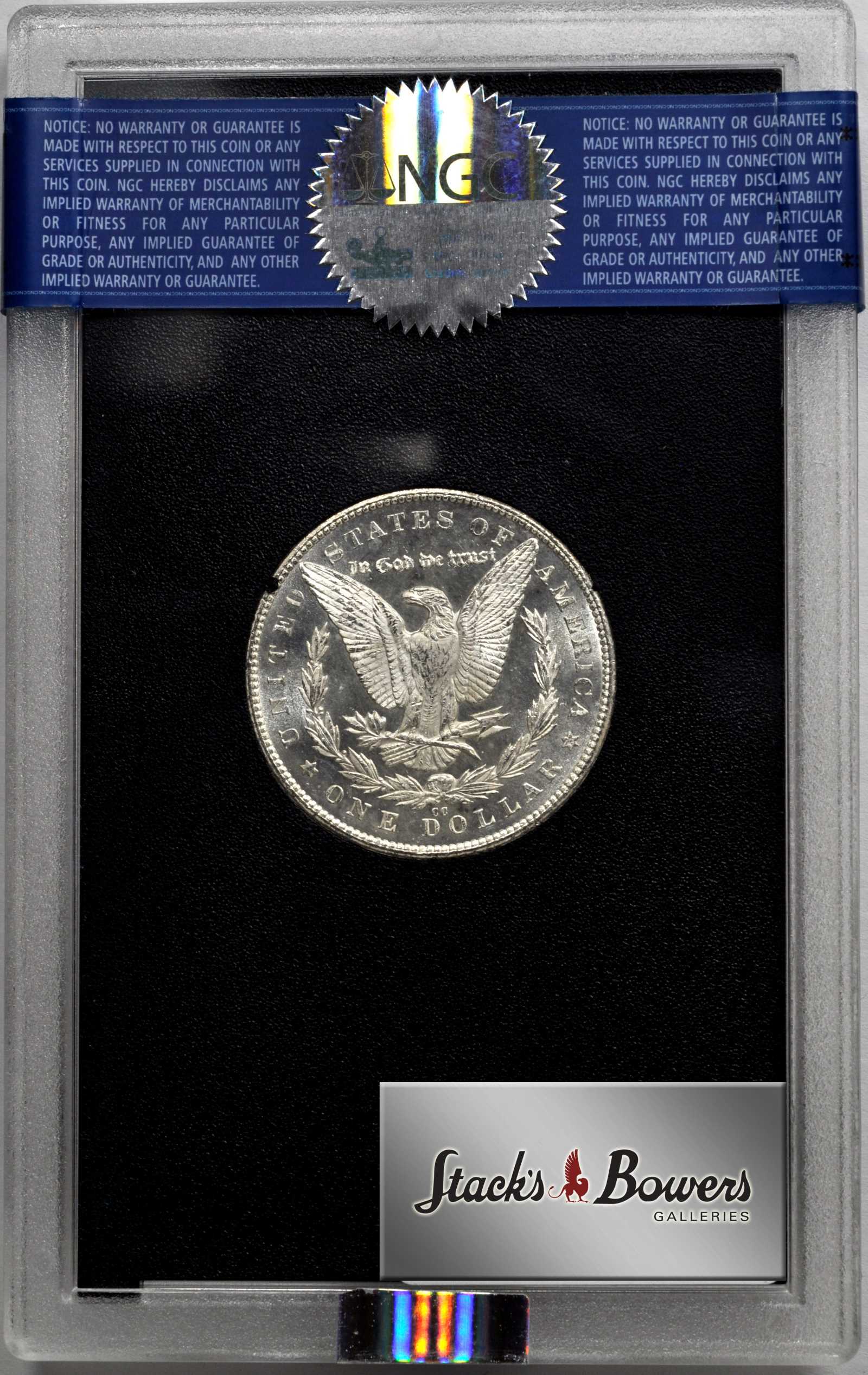 1879-CC $1  GSA Hoard, Hard package MS PL AU50 PL CAC thumbnail 3